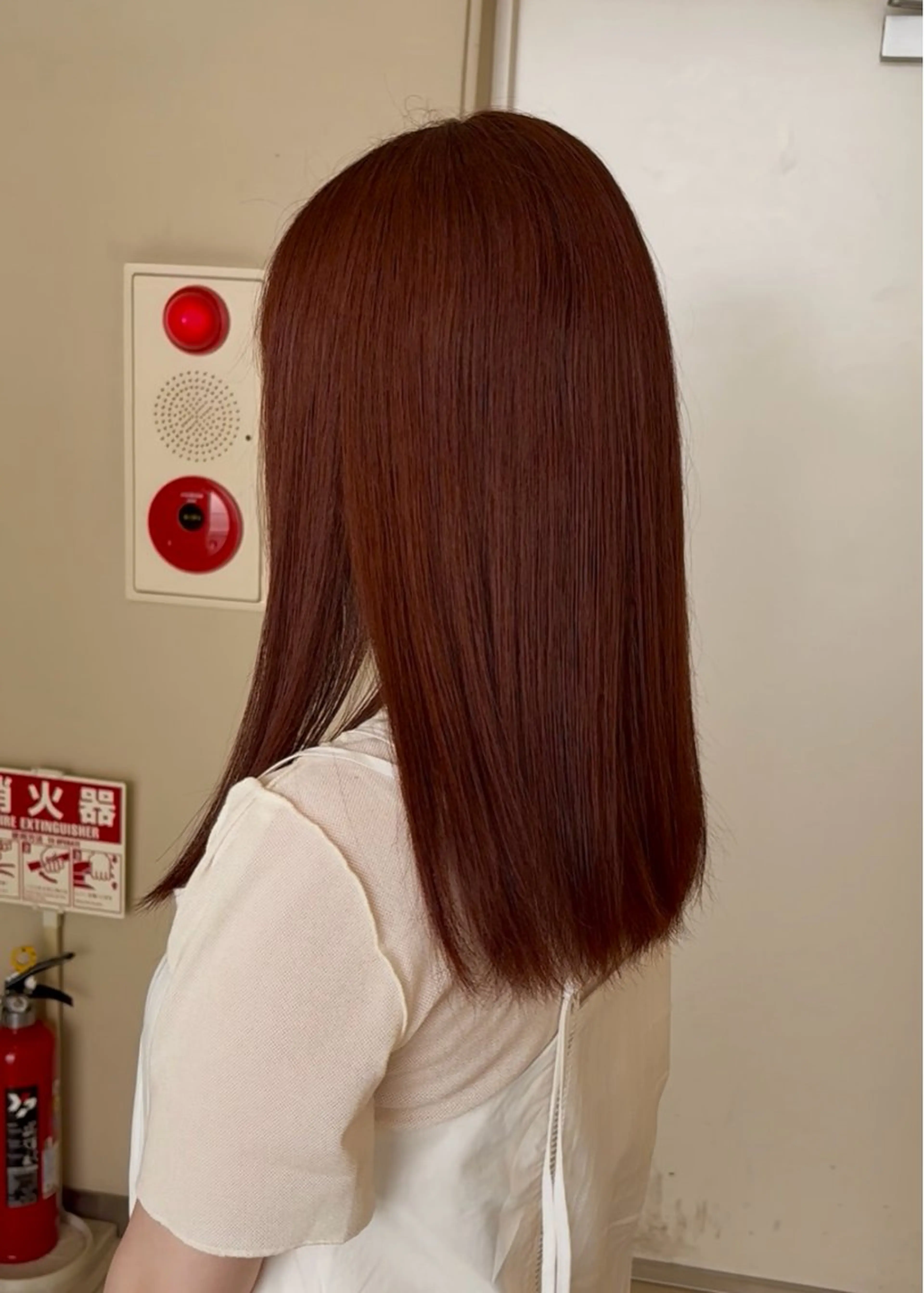 セミロング オレンジブラウン カット ヘアカラー トリートメント SeiRa☪️ 艶髪 透明感 / ネイルのヘアスタイル