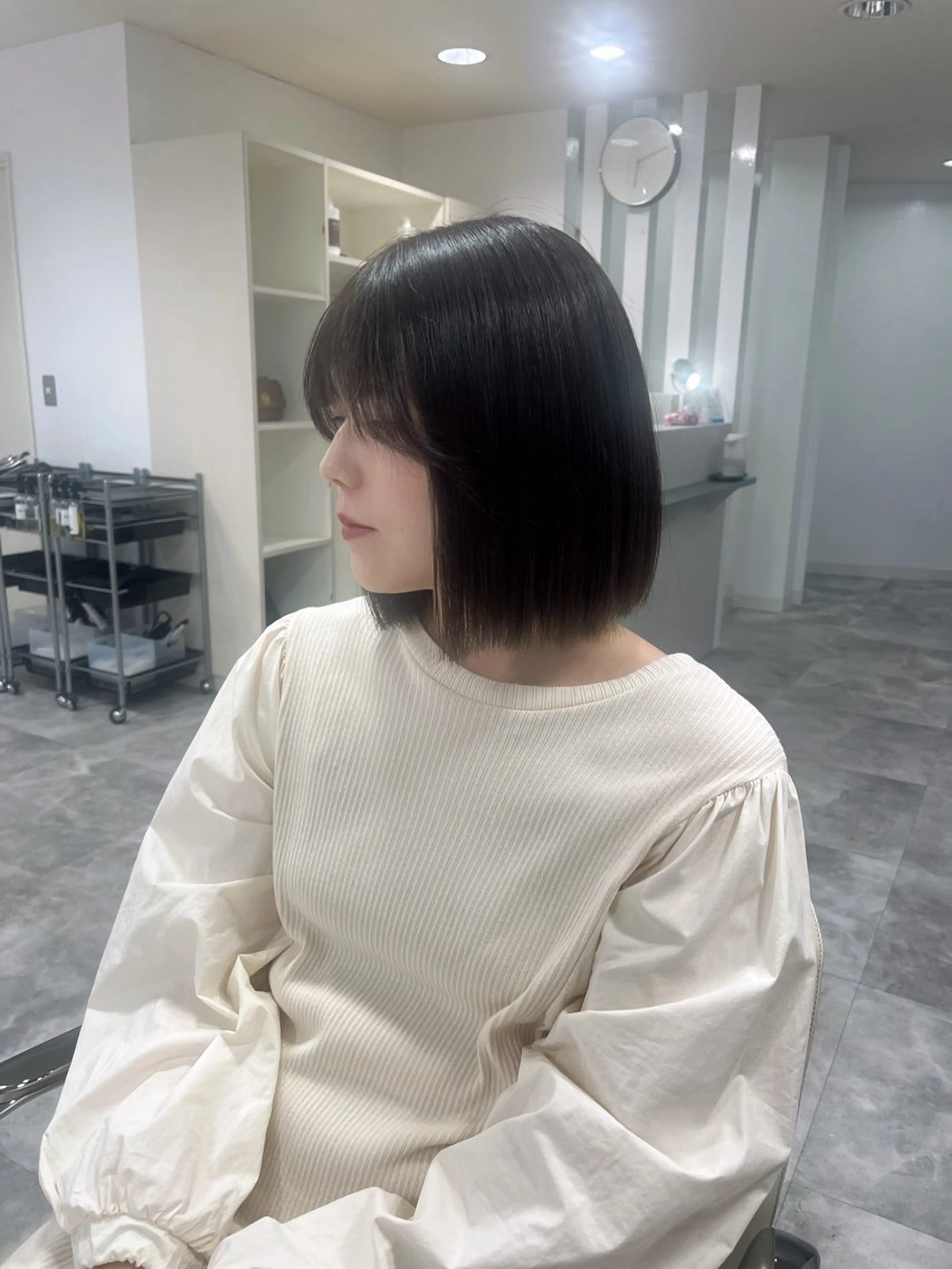ショート 𝑴𝑰𝑯𝑶 ／ワンホンヘアのヘアスタイル