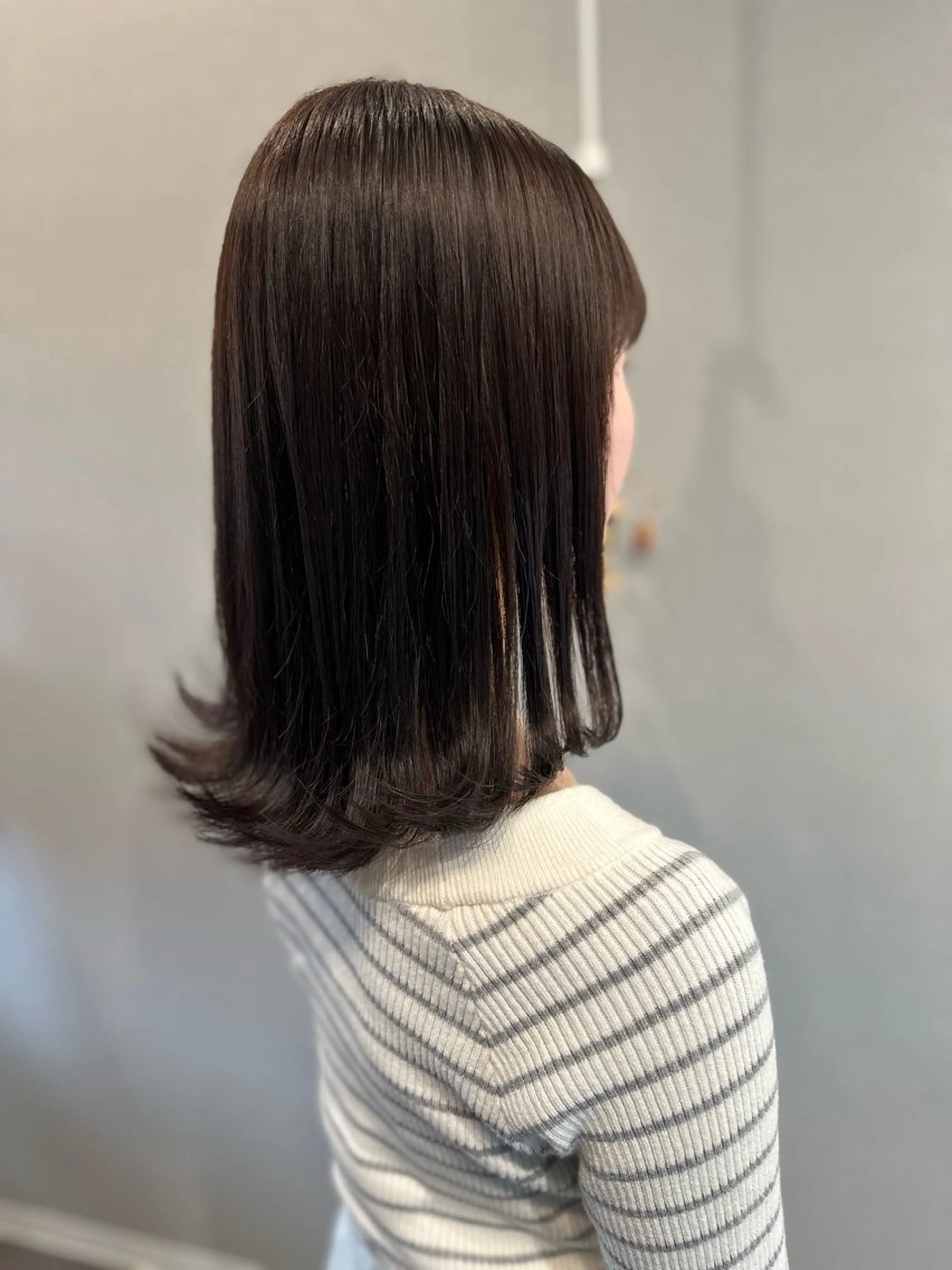 ミディアム カット 縮毛矯正 K Harukaのヘアスタイル