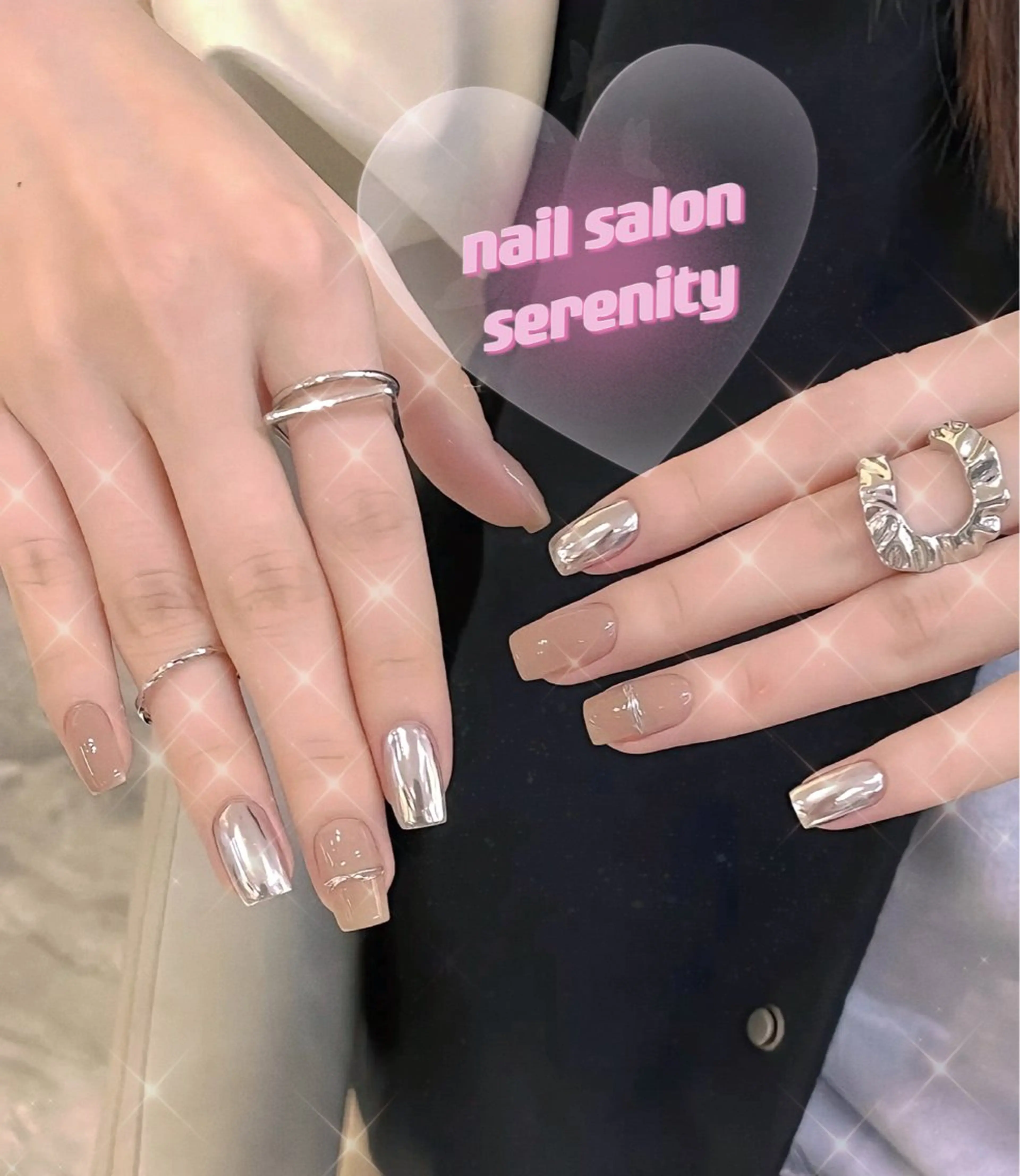 ネイル ハンドネイル ハンドケア ✨Serenity ワンホンネイルのネイルデザイン
