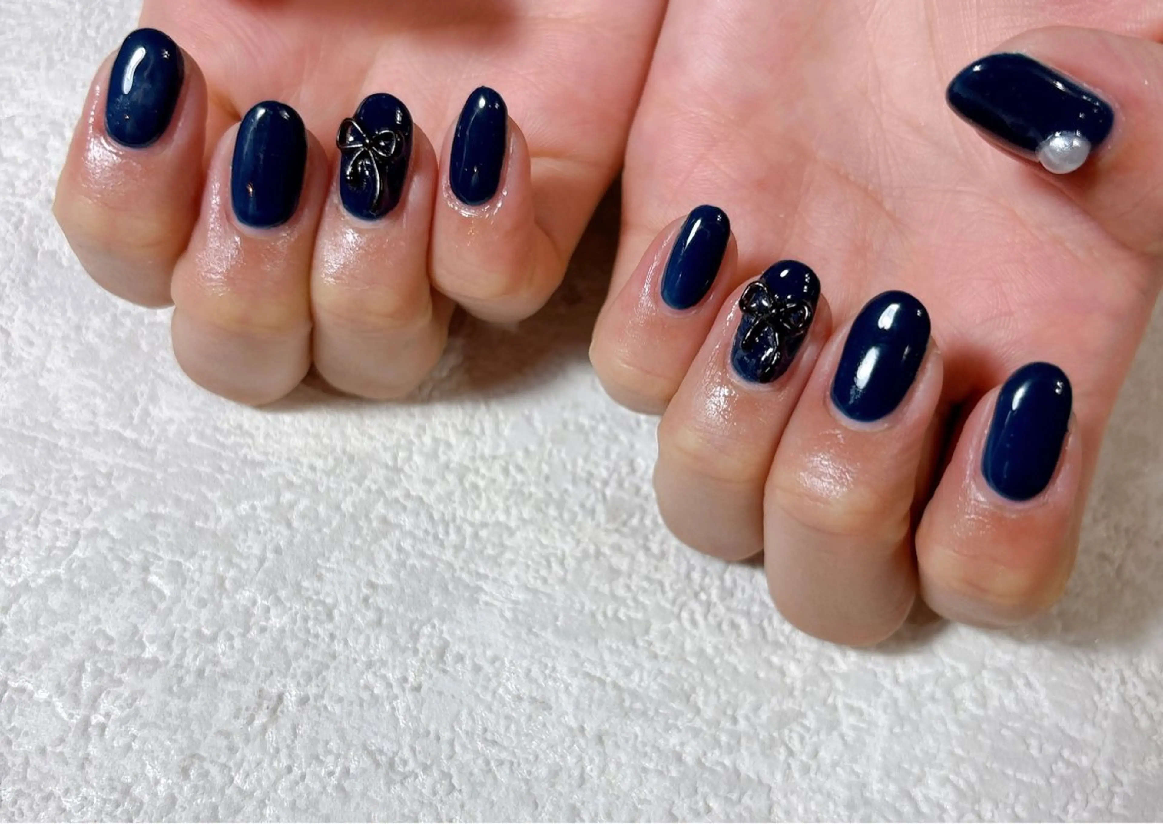 ネイル ジェルネイル 卒業式 パラジェル リボン 春ネイル ハンドネイル kiki nail 二子玉川のネイルデザイン