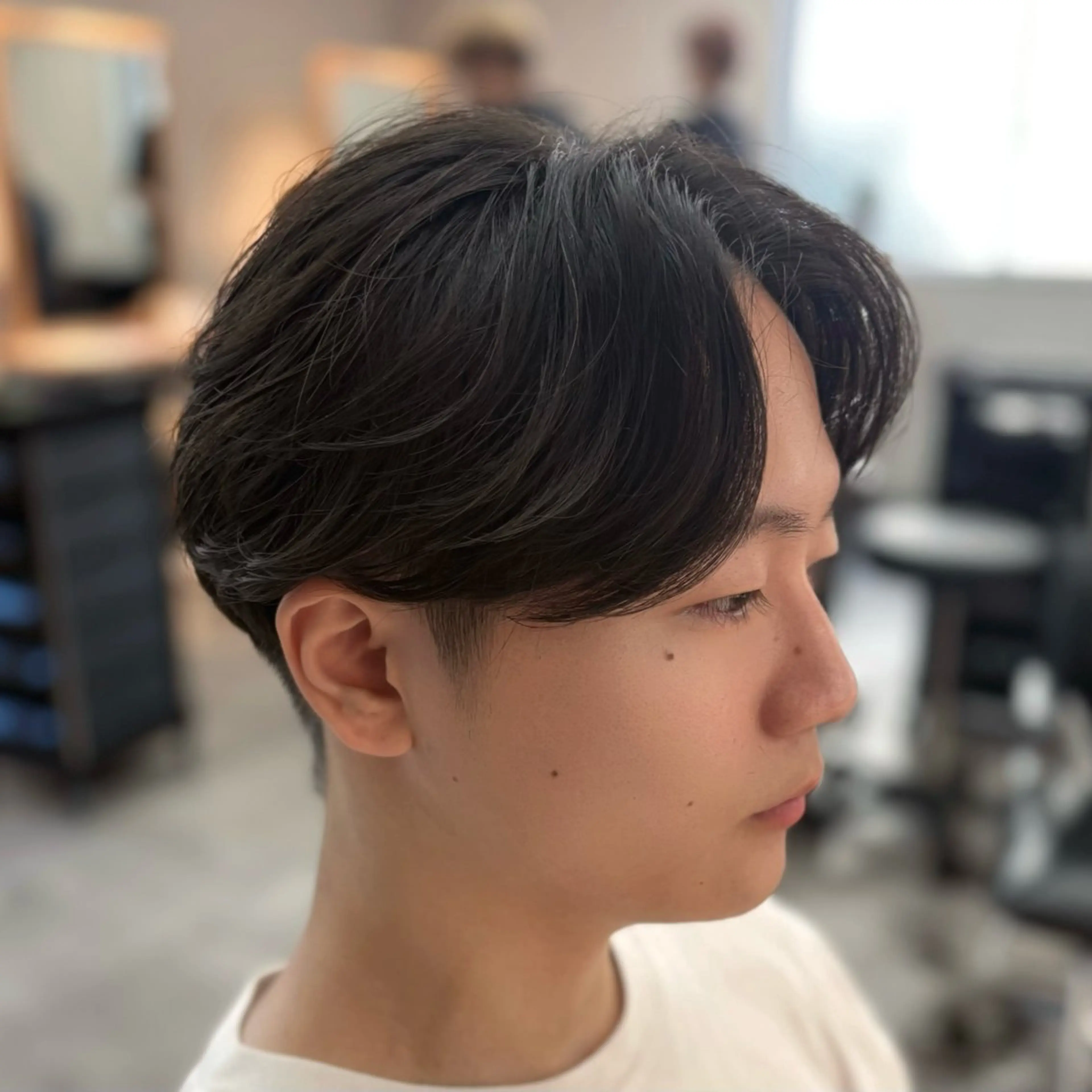 ショート カット パーマ メンズカラー/ウルフ マッシュ/千葉/大堰のヘアスタイル