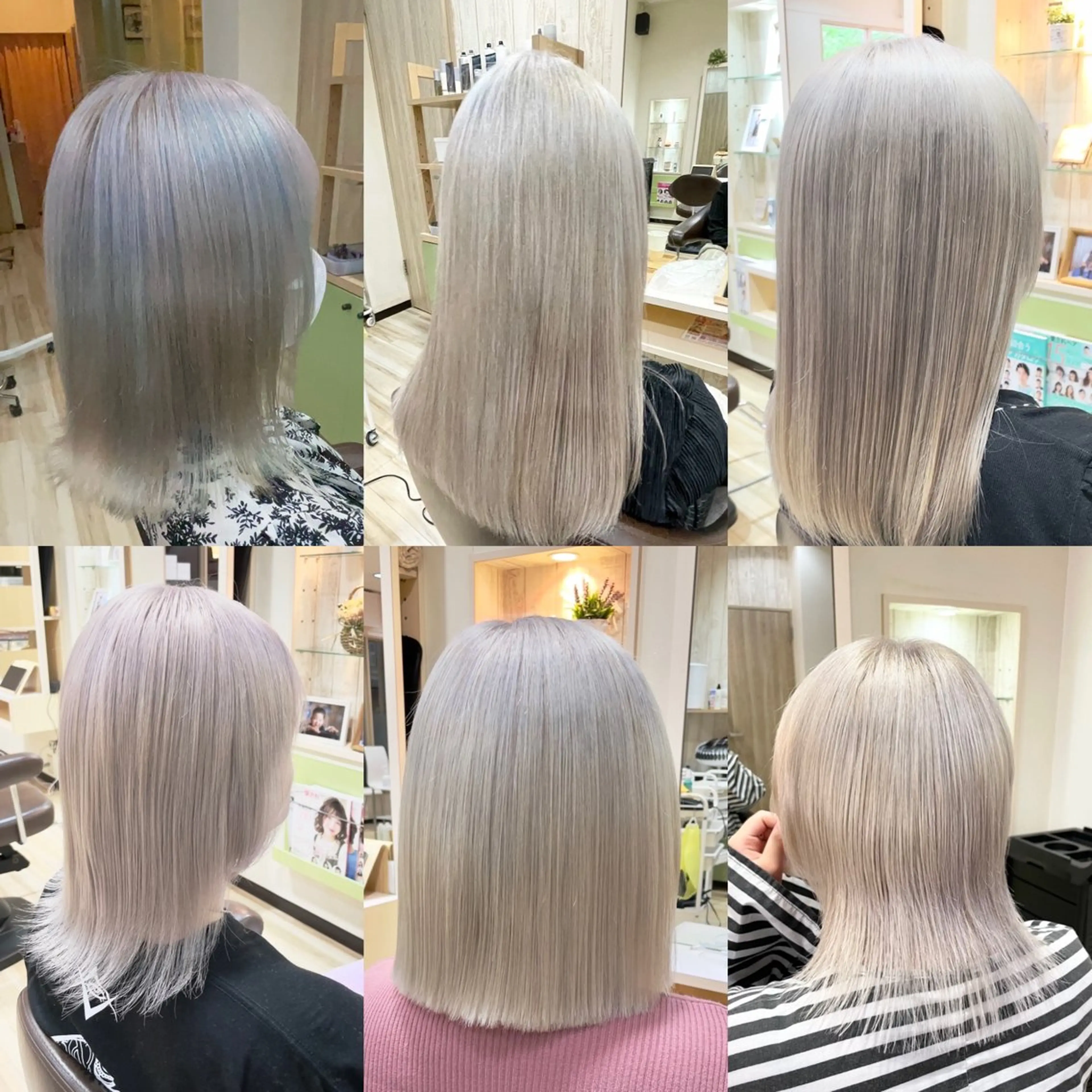 ミディアム カラー 🌈派手髪ハイトーン 🌈鈴木亮太🌈のヘアスタイル