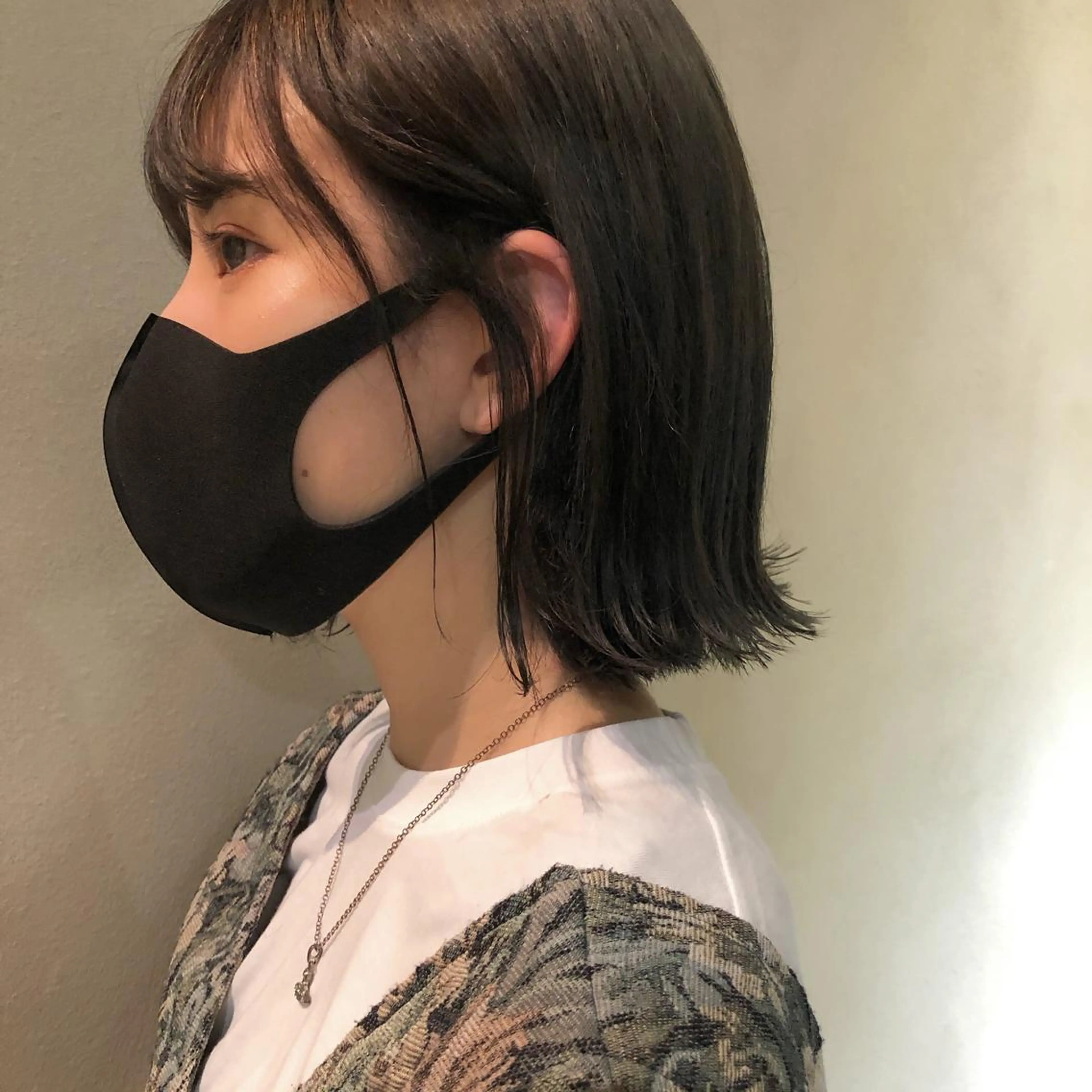 ミディアム ヘアカラー 原 菜帆のヘアスタイル