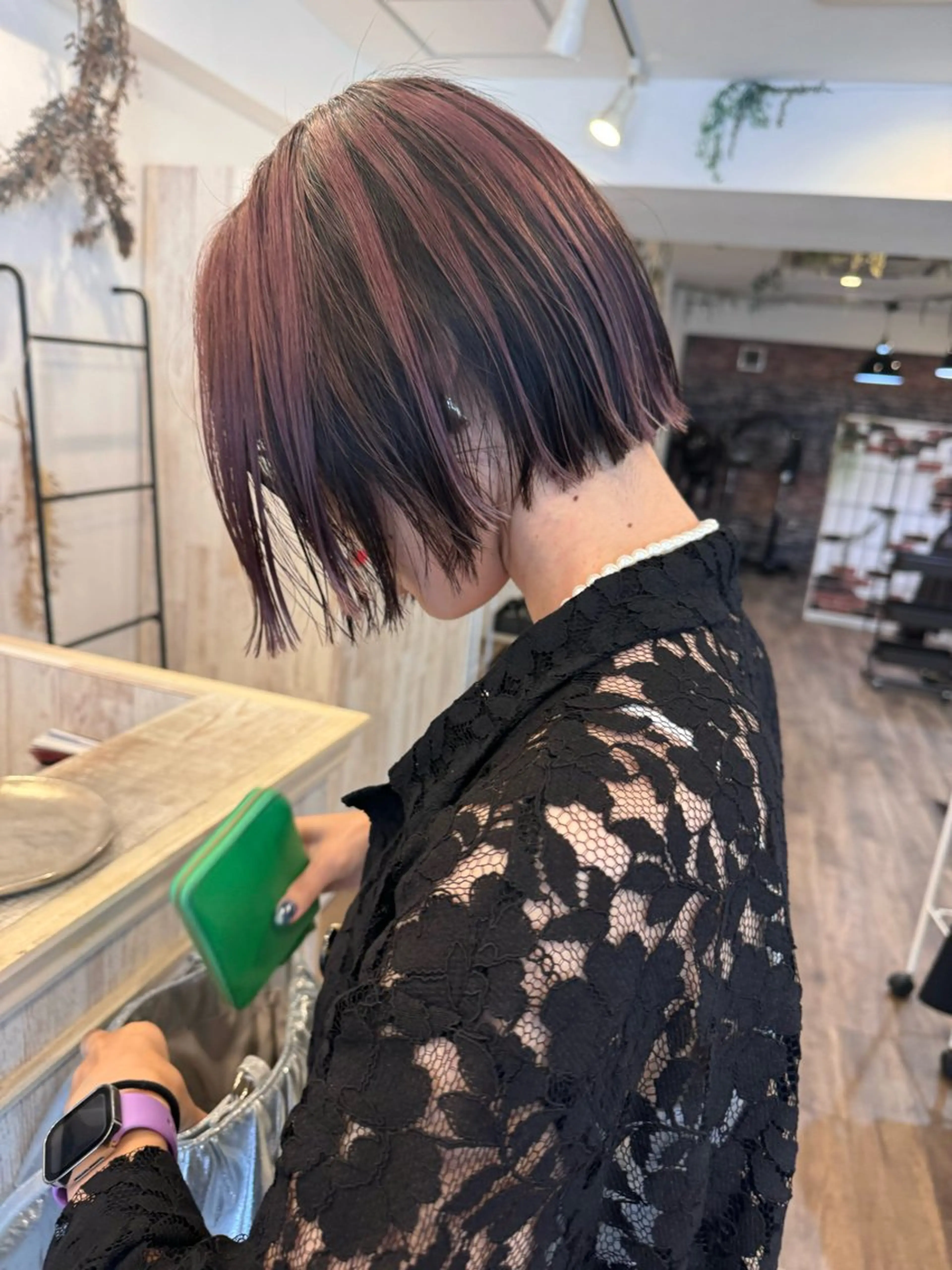 ショート カラー ラベンダーカラー ピンクカラー ピンクラベンダー ボブ ヘアカラー m ā l o.🌷 サカモトマイコのヘアスタイル