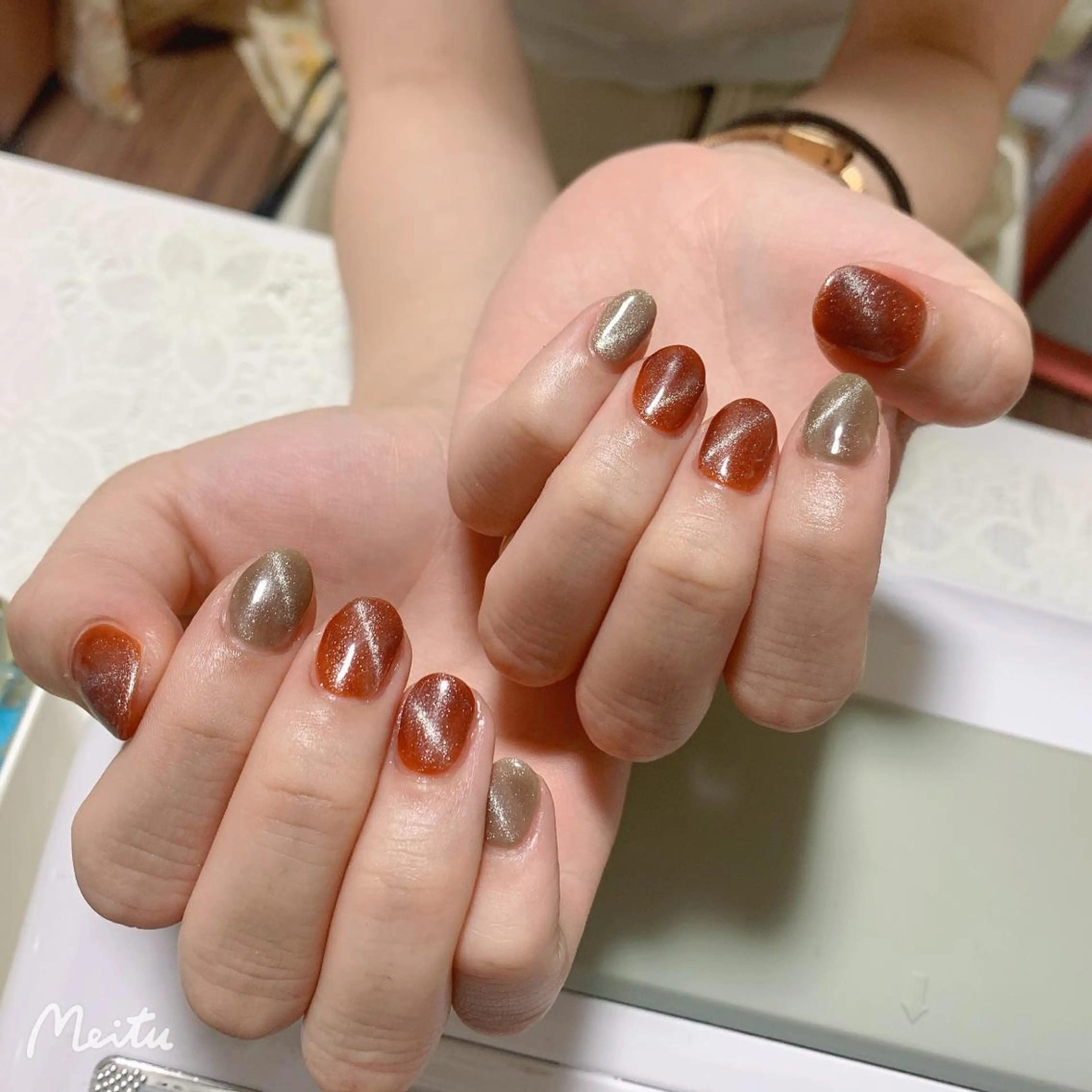 ネイル マグネットネイル 林 ✨syousyouのネイルデザイン