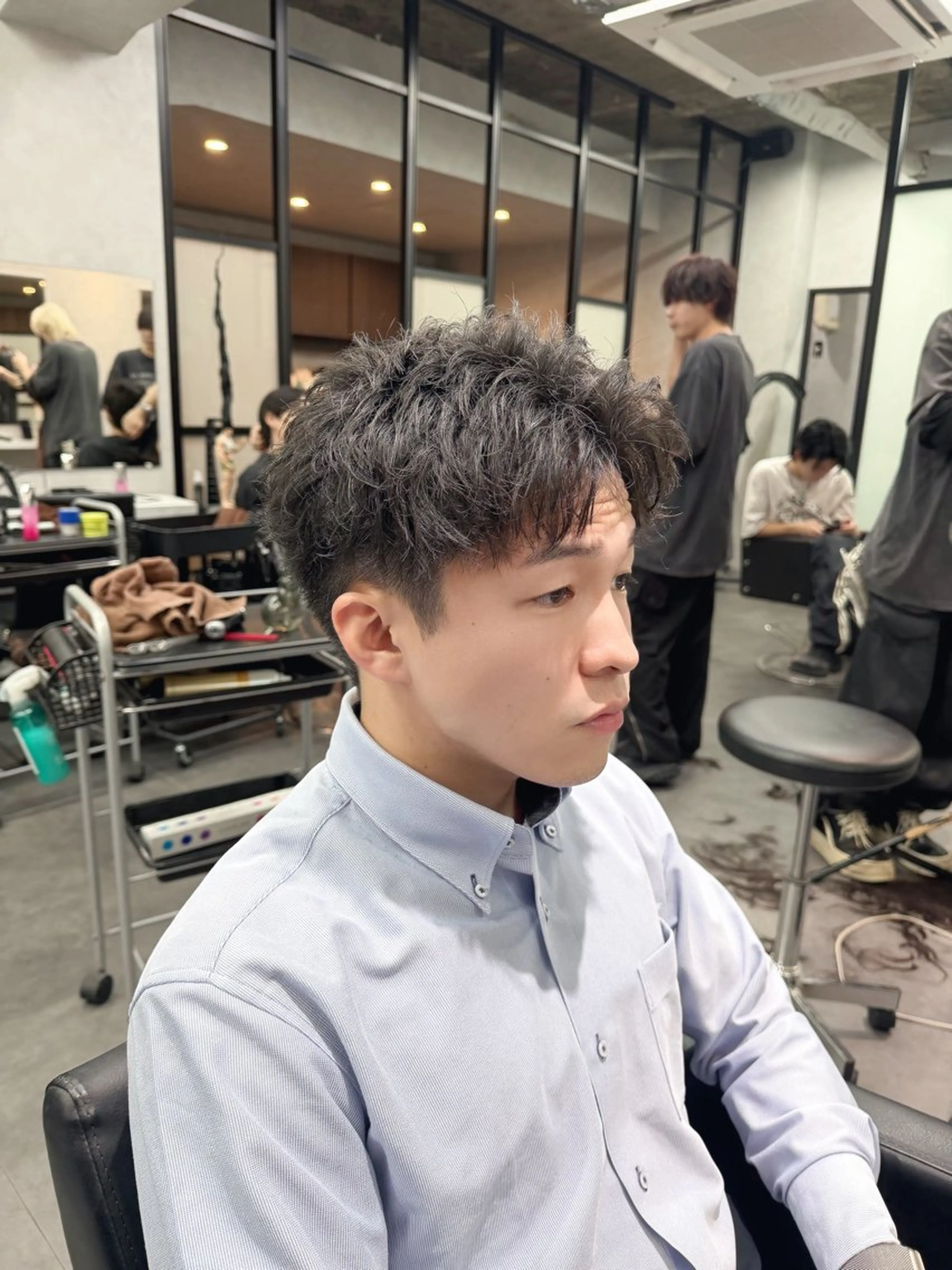 ショート メンズ アップバング 刈り上げ ショートヘア そら/XeRo渋谷 /カットモデル募集のヘアスタイル