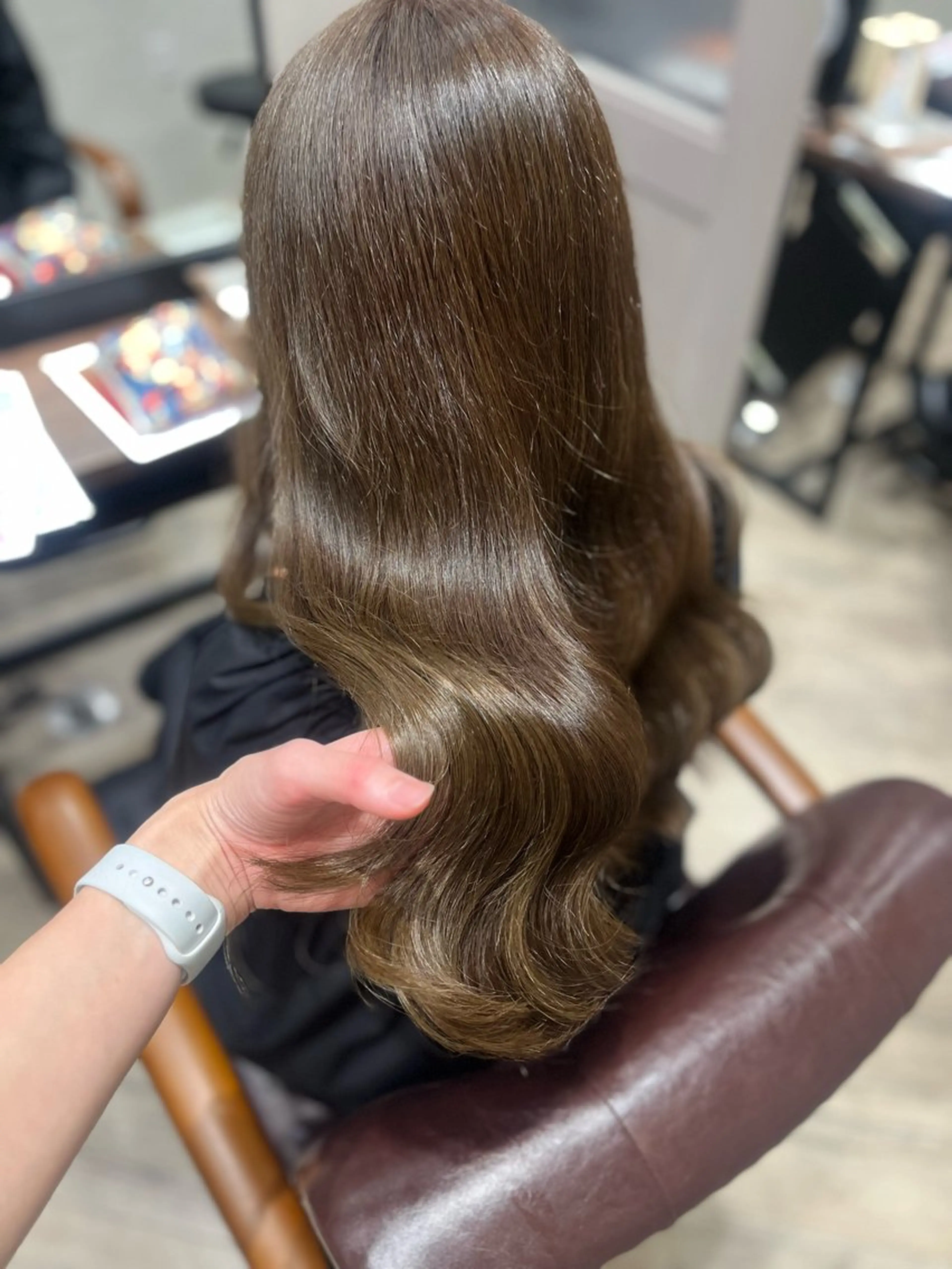 ロング カラー ブラウンカラー ヘアカラー トリートメント 🫧ぷる艶カラー🫧 Yuubi🦩のヘアスタイル