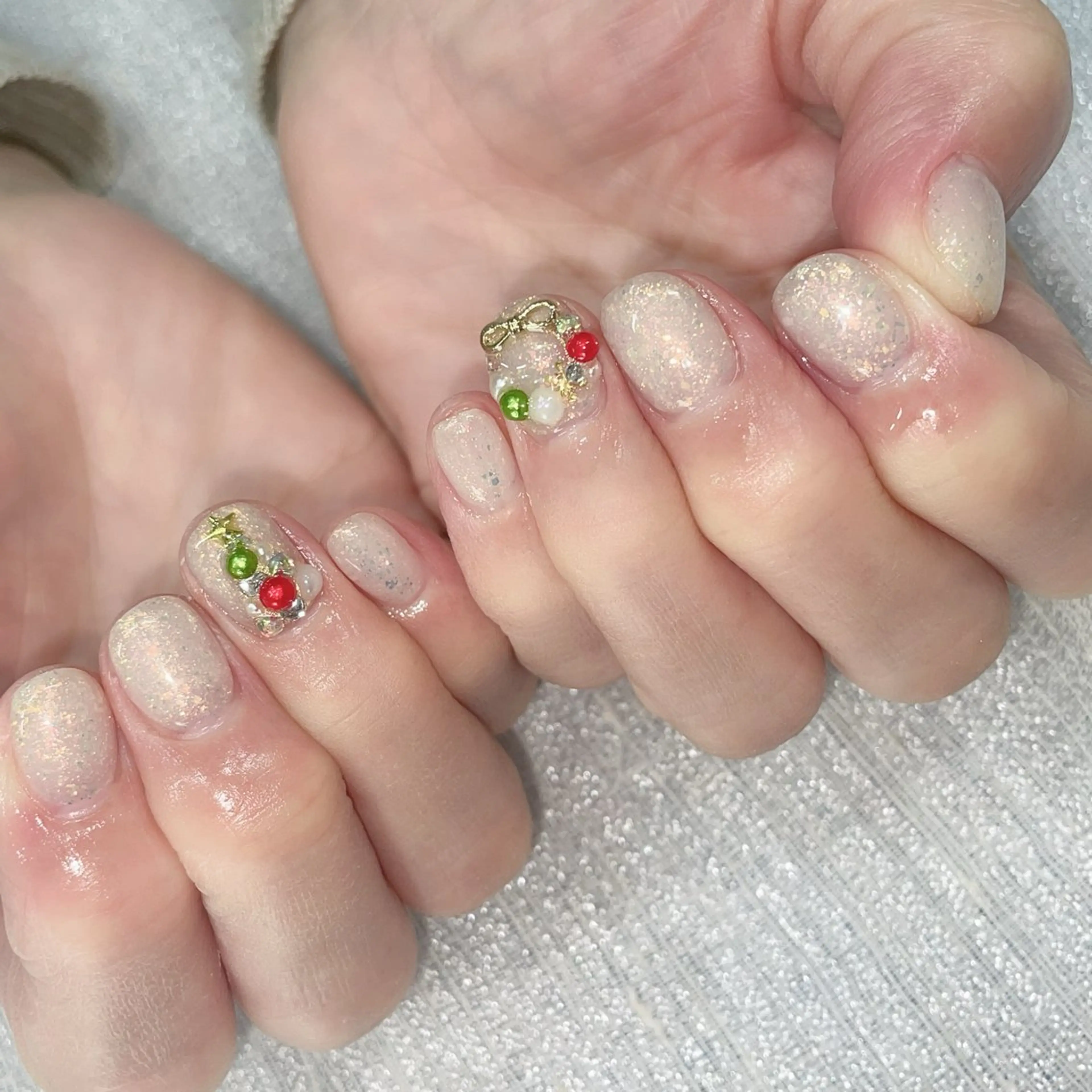 ネイル 冬ネイル クリスマス 林 ✨syousyouのネイルデザイン