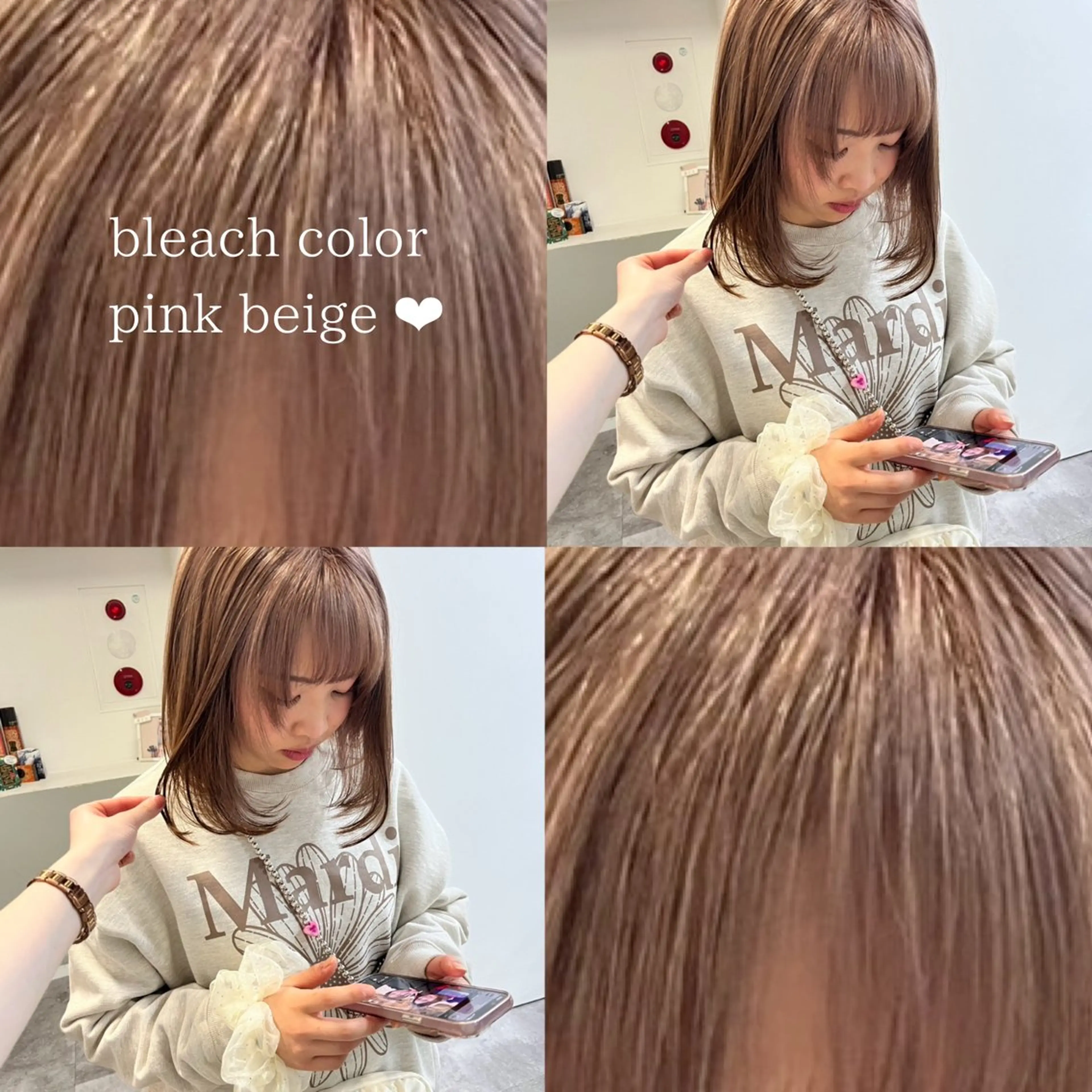 セミロング カラー パーマ ヘアカラー トリートメント L’me  TOKYO by youres所属・L'me tokyo 髪質改善🫧木村美姫のヘアスタイル