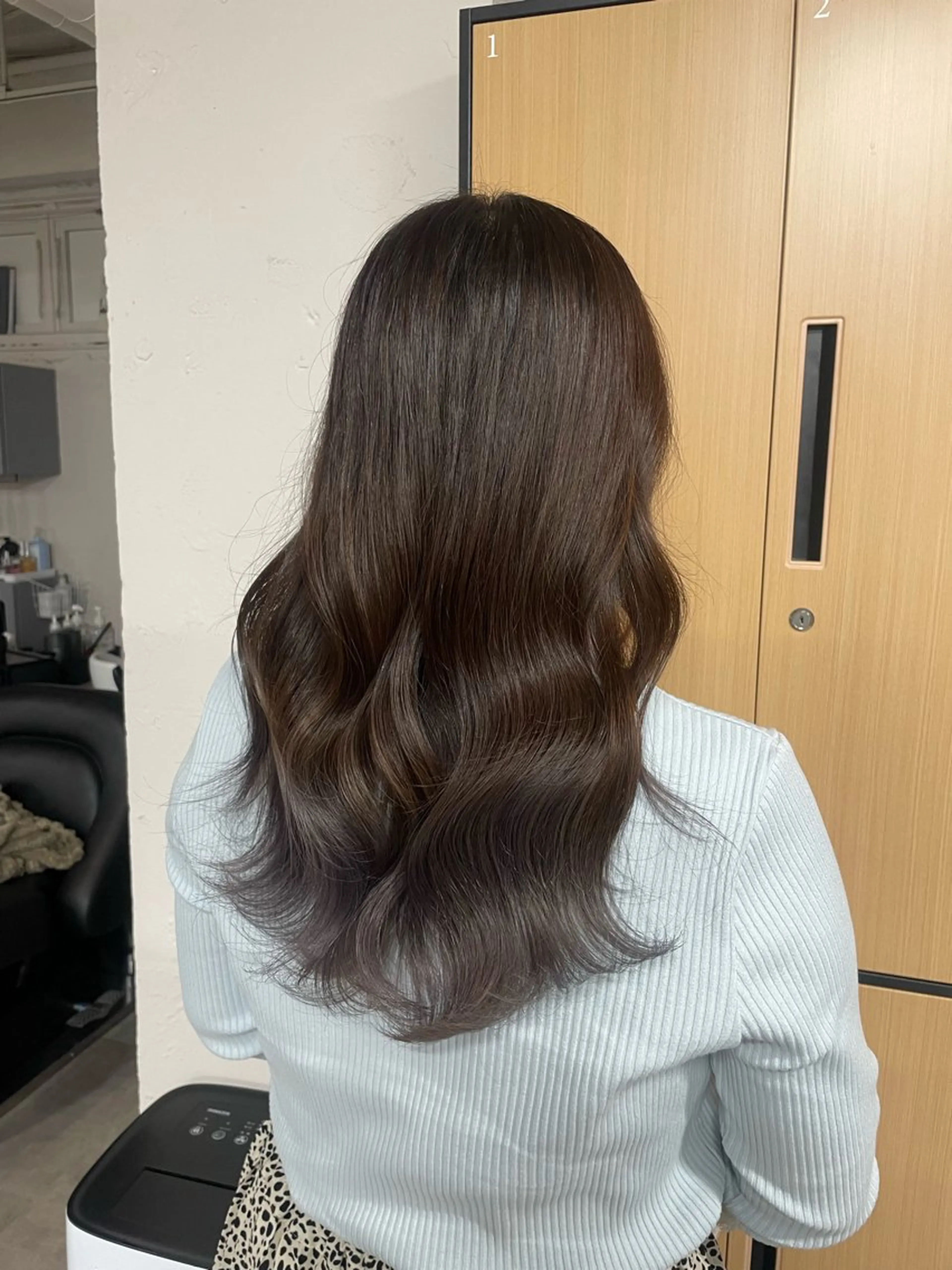 セミロング カット ヘアカラー トリートメント tokute 中野真咲🐺のヘアスタイル