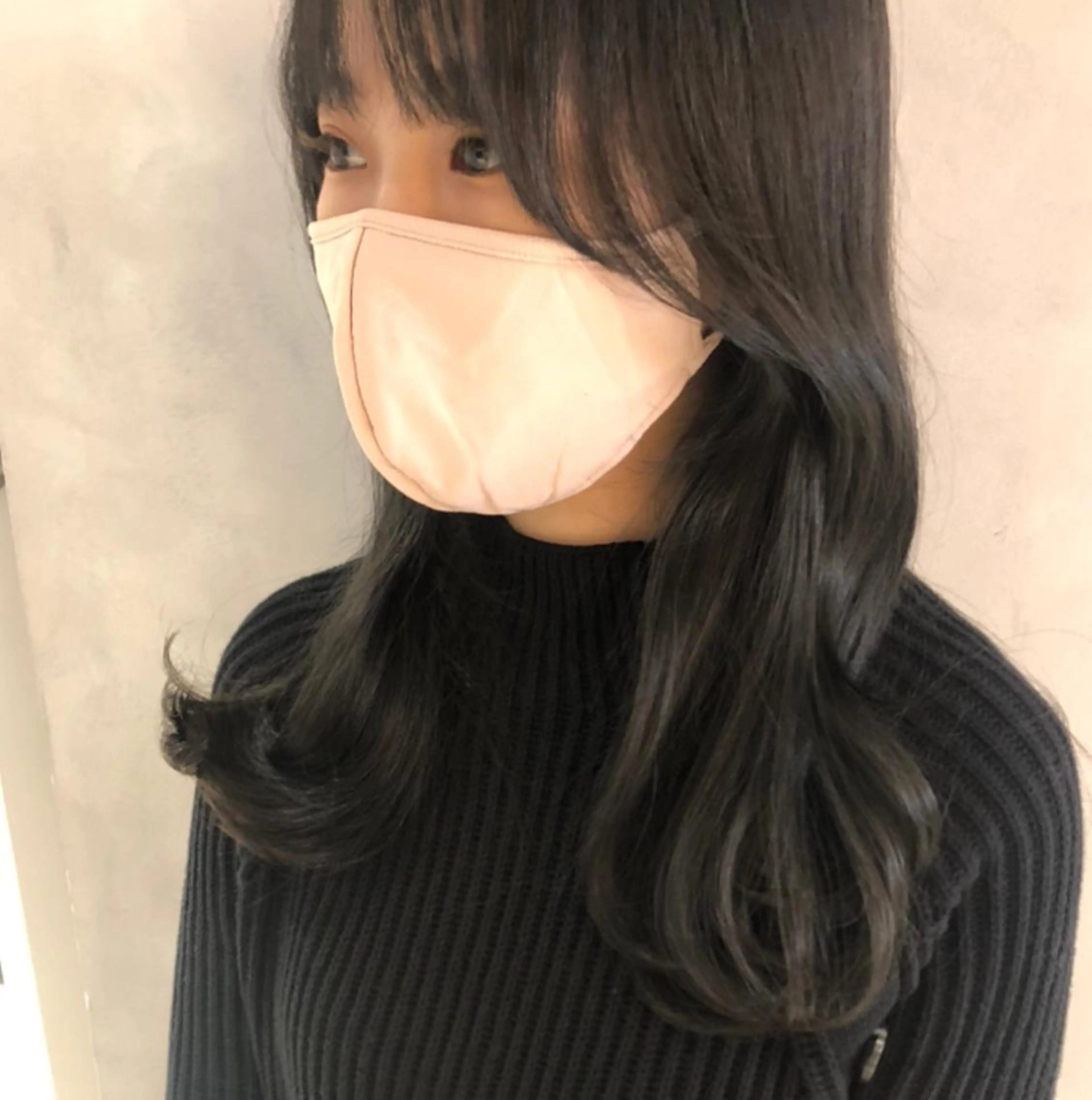 セミロング 顔周りカット レイヤーカット ❤︎︎韓国ヘア❤︎︎ 𝑺𝒉𝒊𝒉𝒐のヘアスタイル