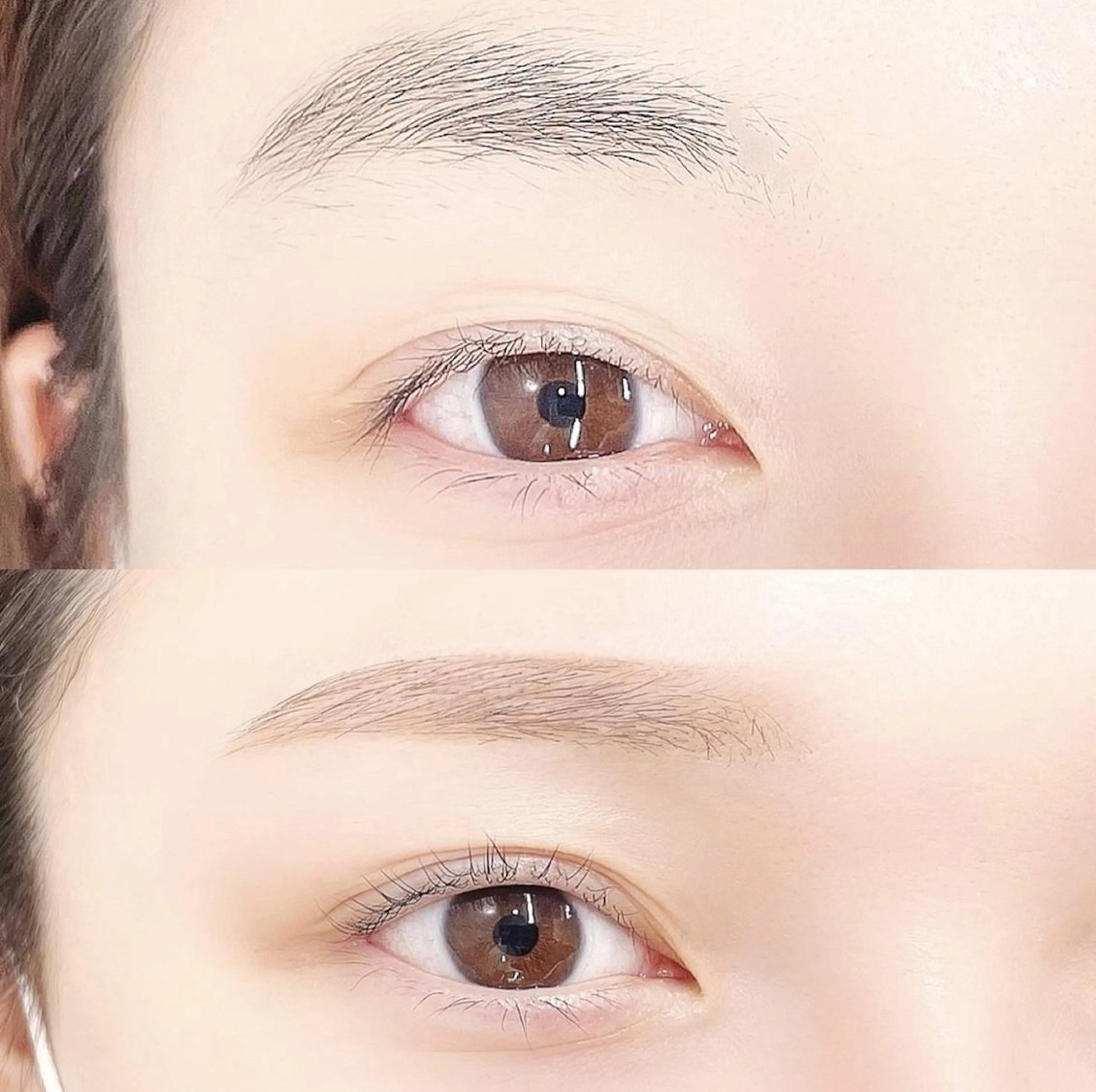 【 ツルツル美顔💆🏻‍♀️❤︎】アイブロウワックス(間引き込み)＋フルフェイス ＋眉メイク仕上げの写真