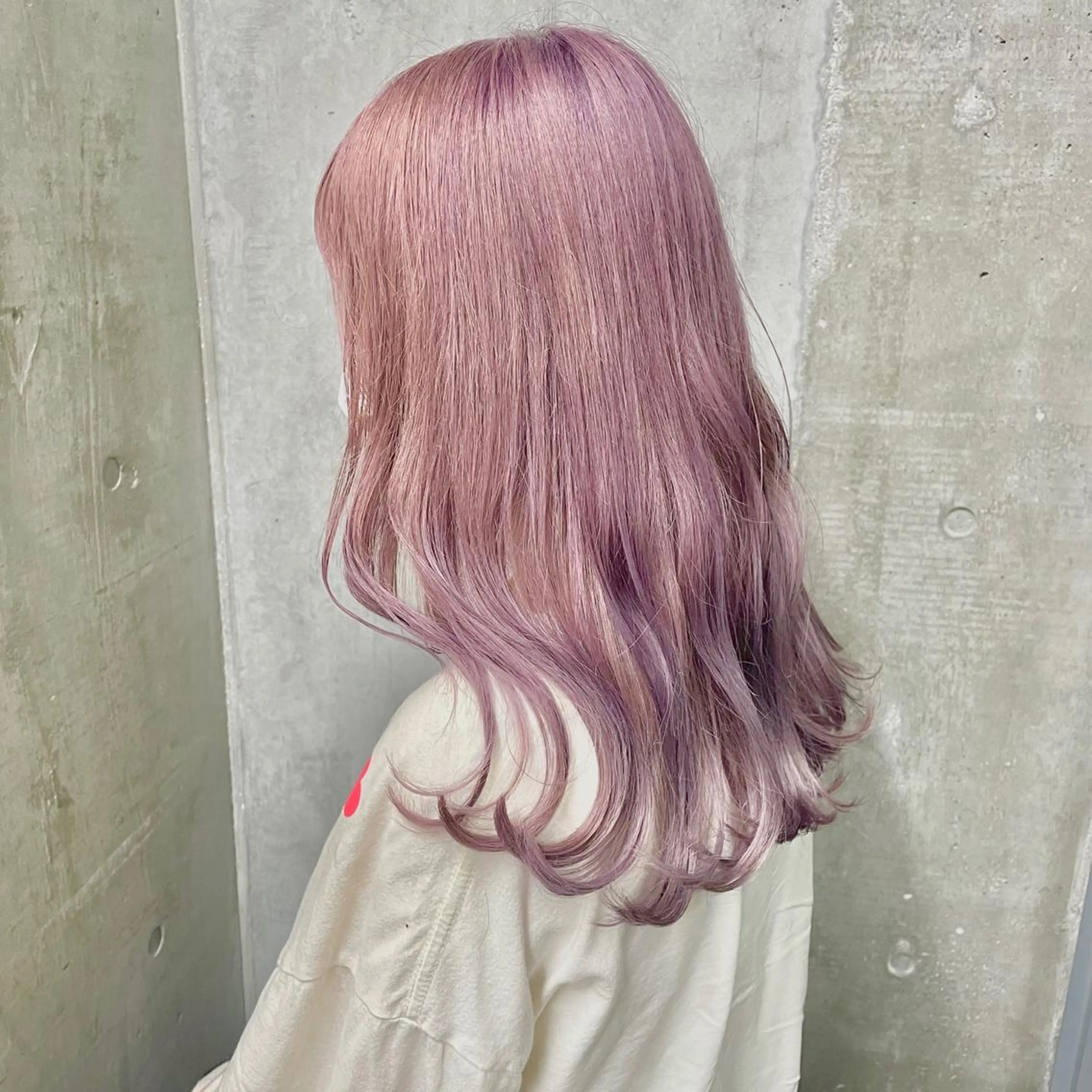 カラー ラベンダーカラー ラベンダーピンク ピンクカラー 🫧BUBBLES 新所沢　かとうゆきのヘアスタイル
