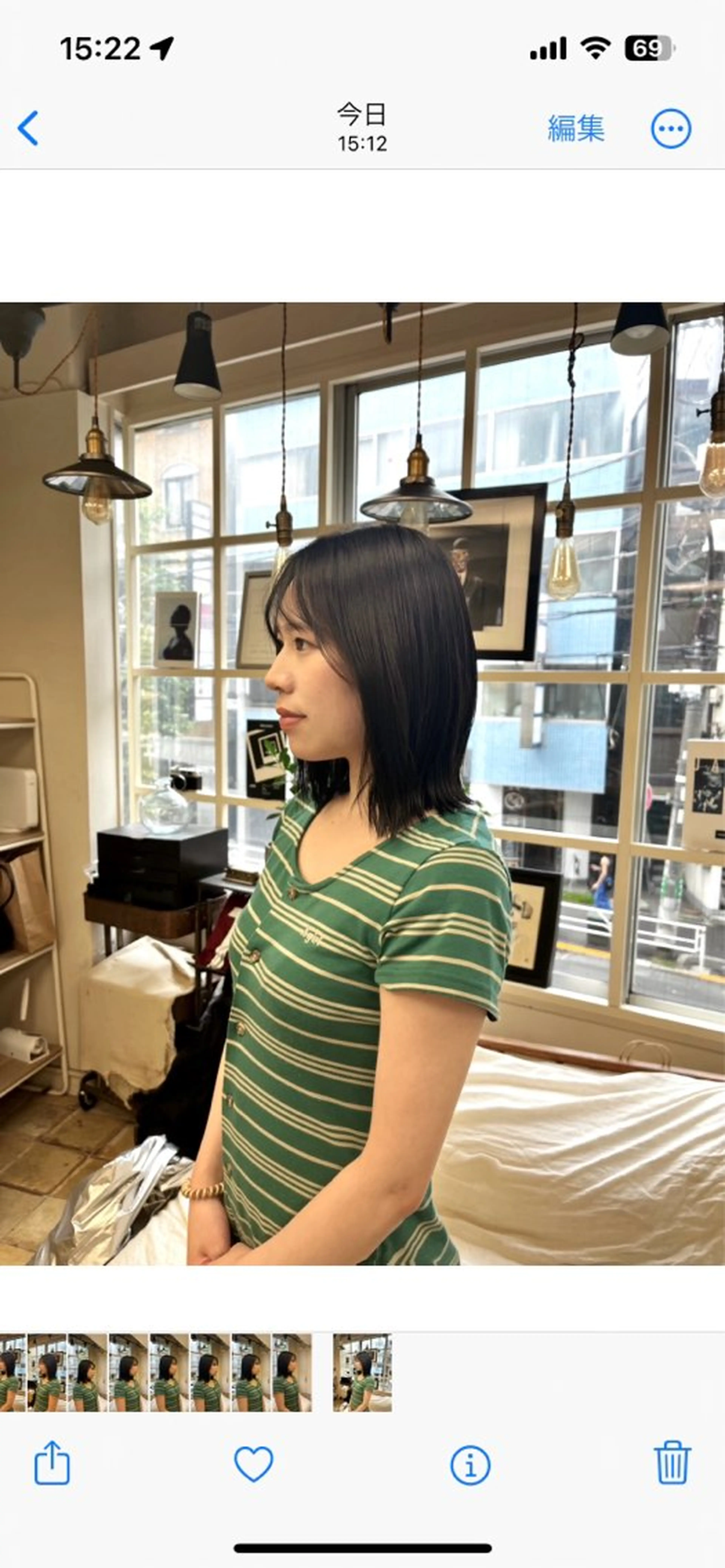ミディアム カラー Gigi 代々木所属・りこ 🐈‍⬛韓国艶カラーのヘアスタイル