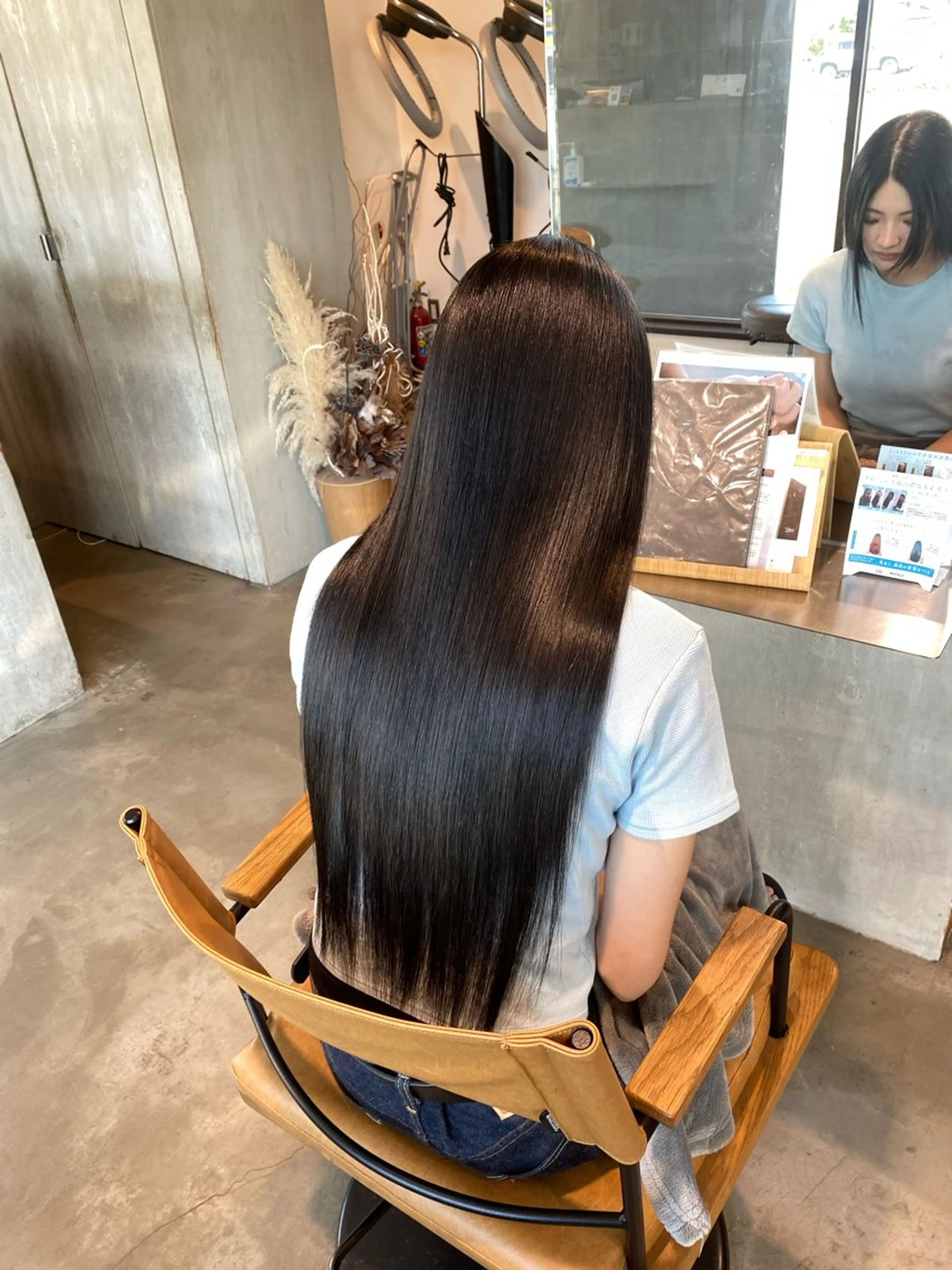 ロング カラー カット ヘアカラー 透明感カラー 天羅のヘアスタイル