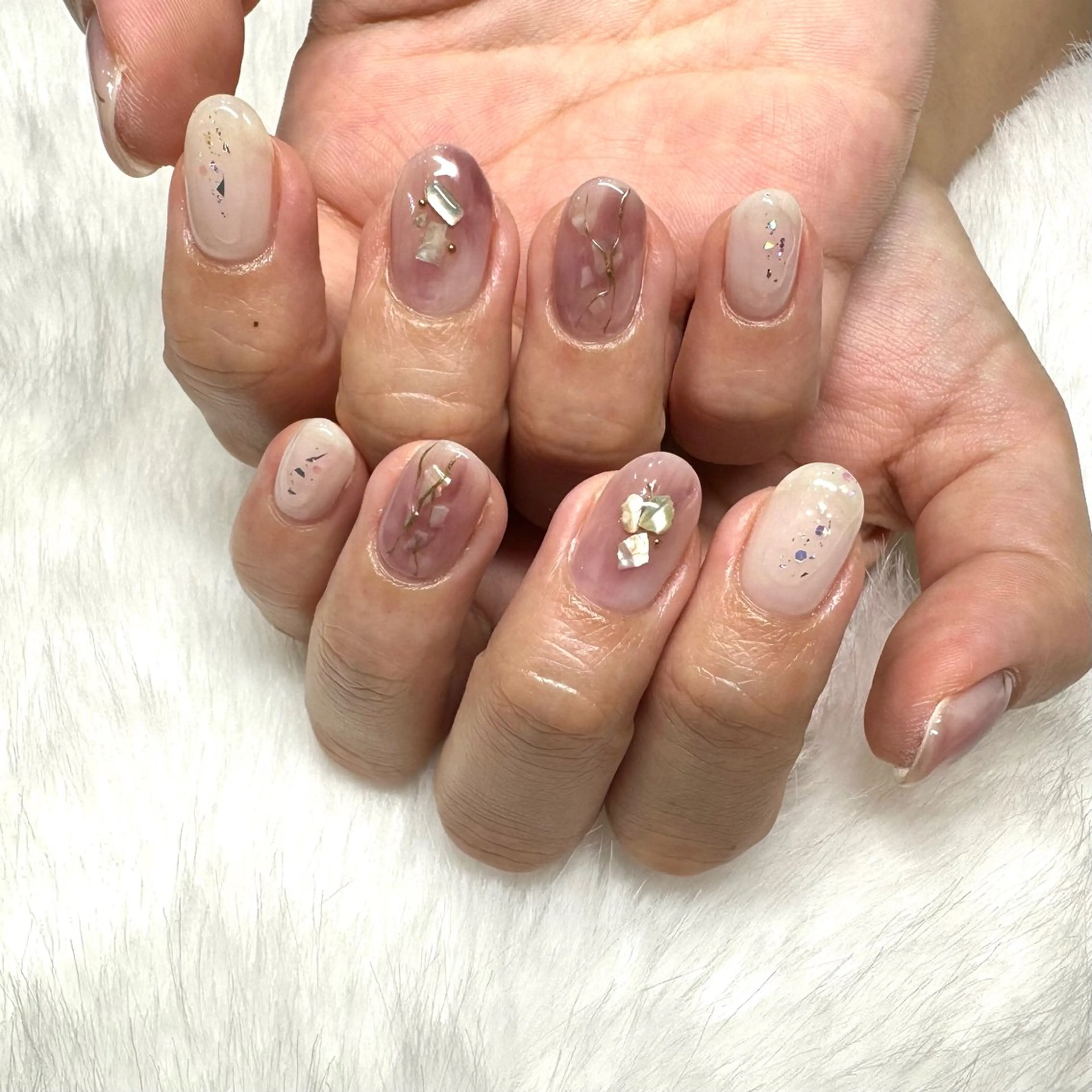 ネイル ハンドネイル 水戸 彩夏のネイルデザイン