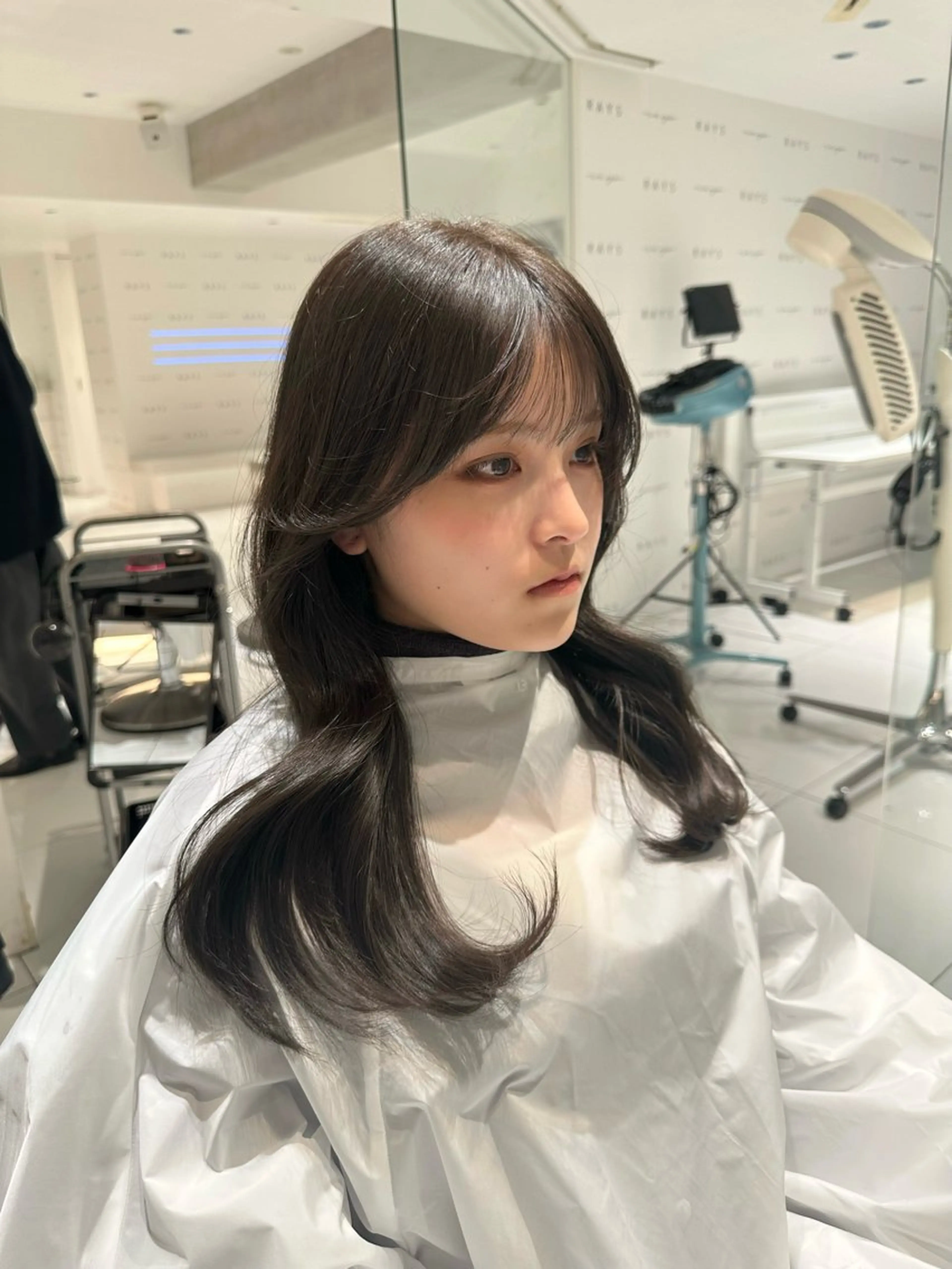 ロング カラー 透明感カラー グレージュ オリーブグレージュ オリーブグレー カット ヘアカラー keen吉祥寺所属・🎀ハイトーンカラー ☆彡SAYAのヘアスタイル