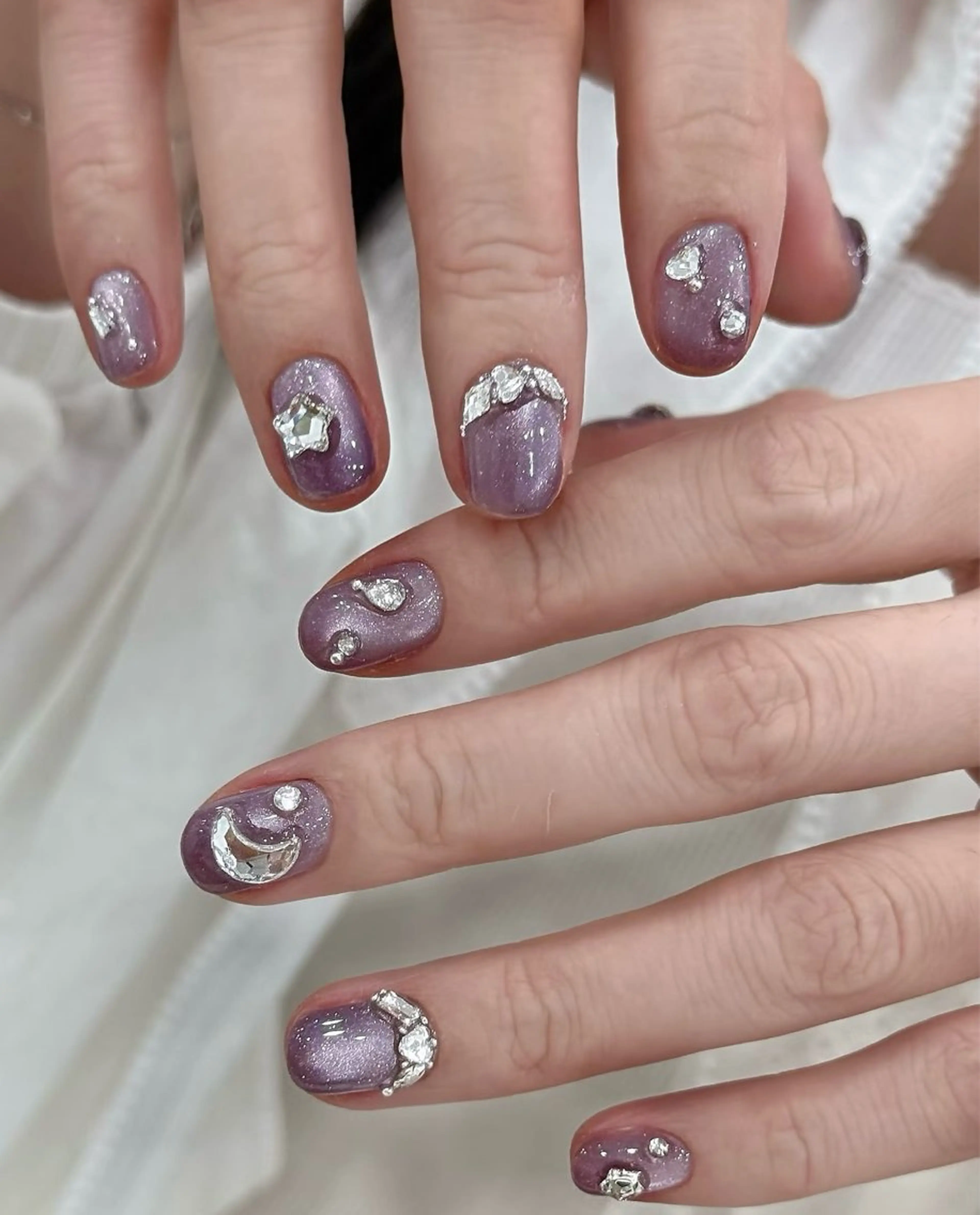 ネイル アートネイル フレンチネイル マグネットネイル ミラーネイル オフィスネイル ハンドネイル Blossom nail【ブラソンネイル】所属・Blossom nail_Yuniのネイルデザイン