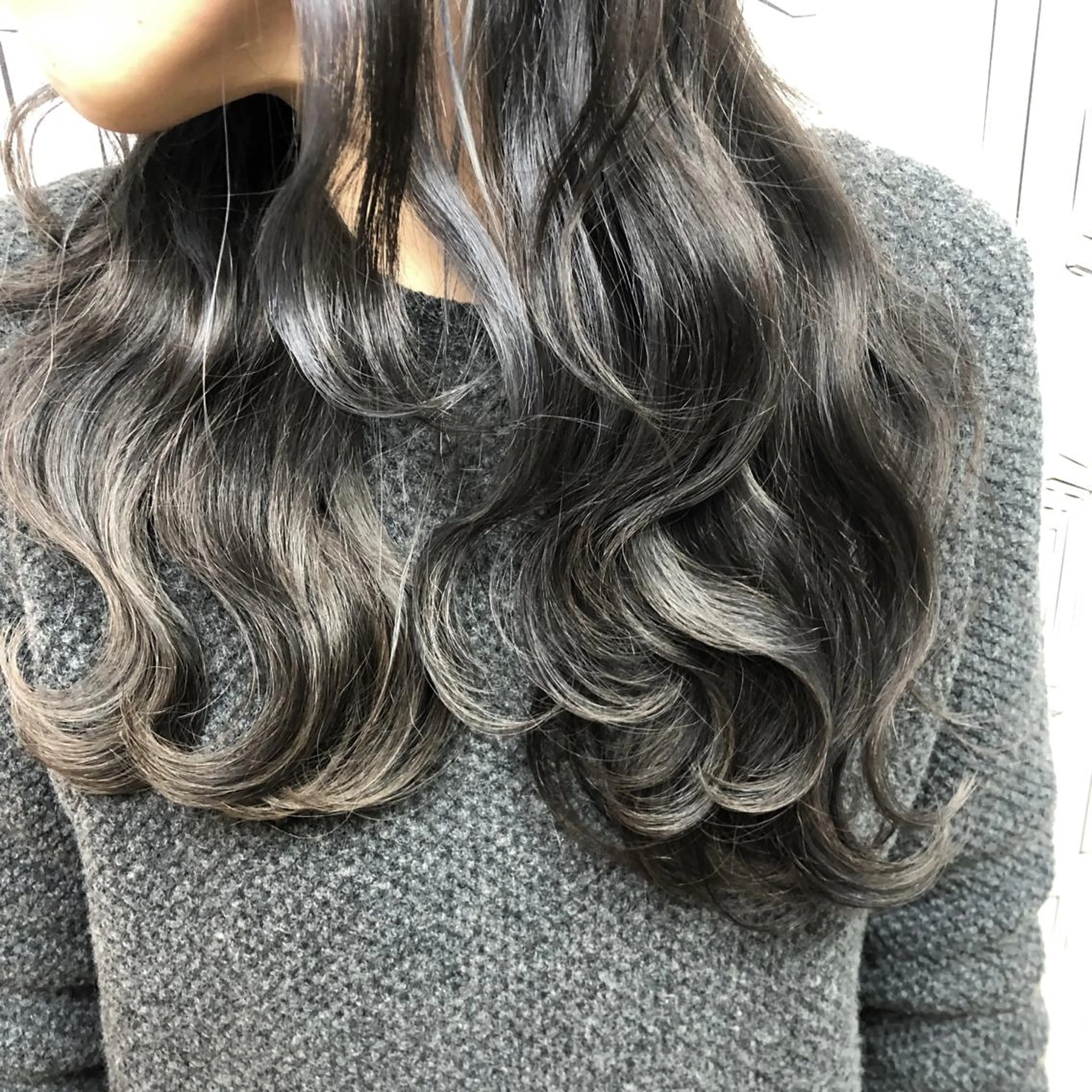 セミロング カラー グレージュ ハイライトカラー ハイライト レイヤー⭐️カラー ⭐️平川雅史のヘアスタイル