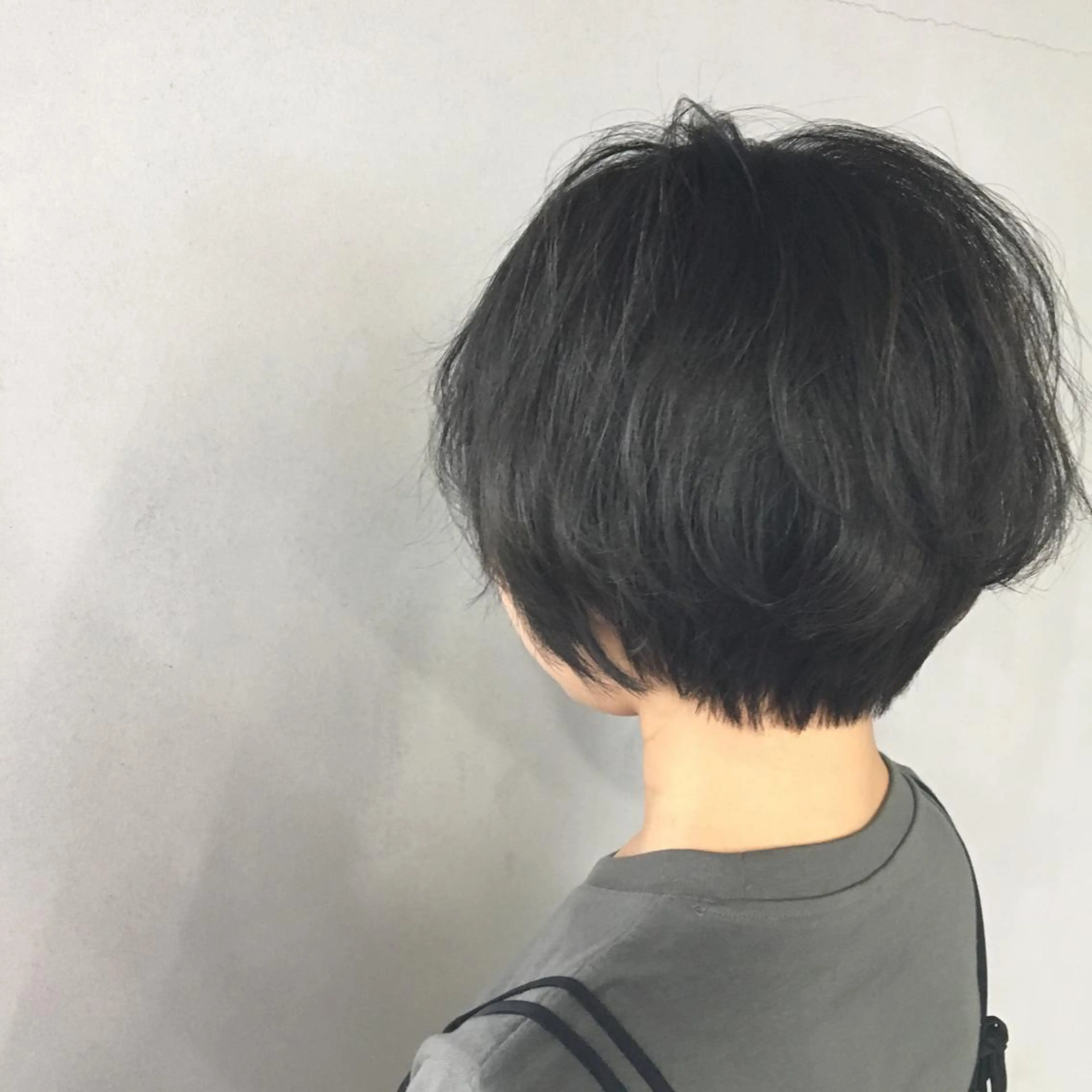 ショート カラー ブルーカラー ブルージュ ボブ/ショート/ 白髪染め/メンズ葛西のヘアスタイル