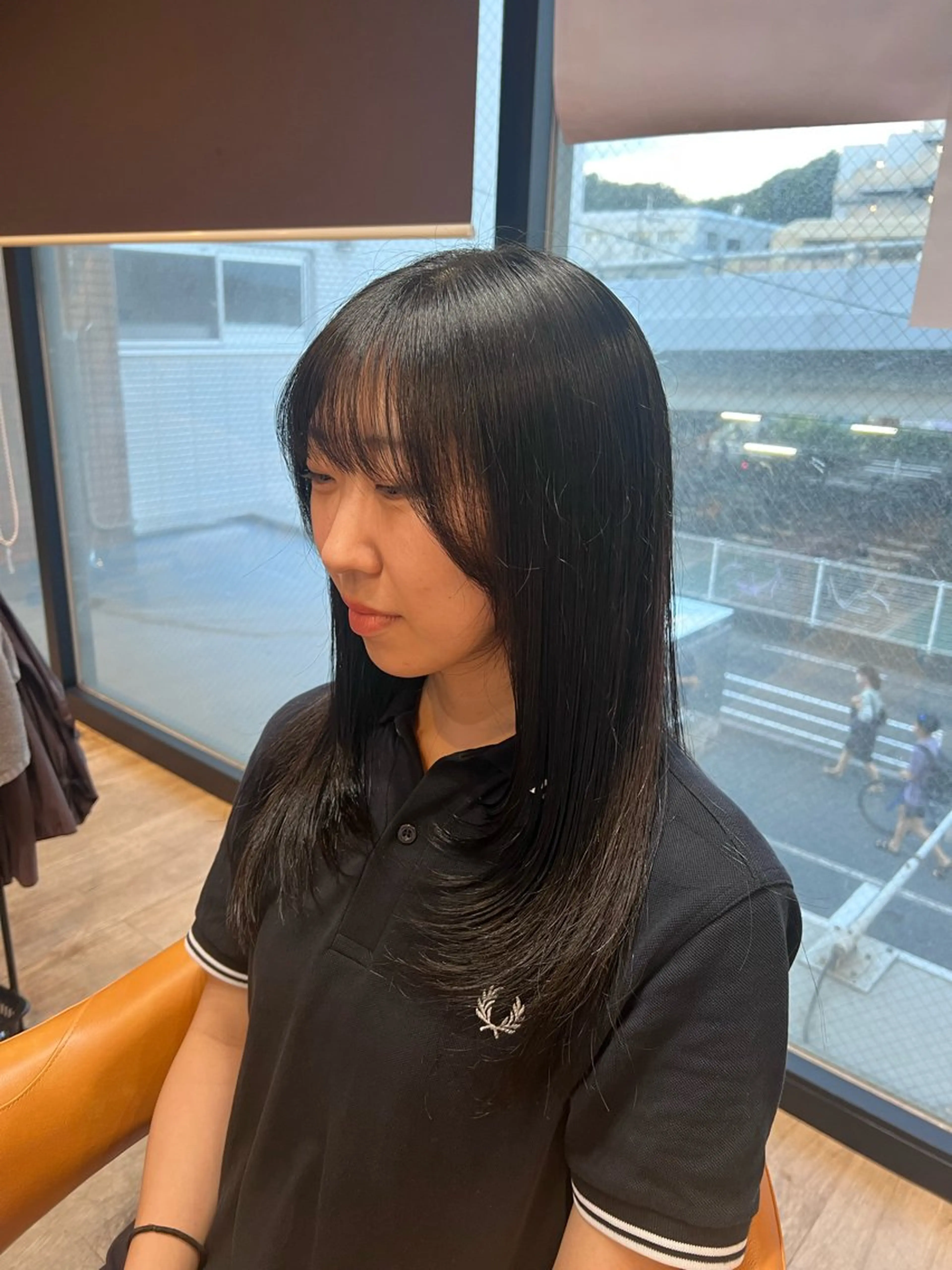 ロング レイヤーカット カット ヘアカラー カットモデル 募集中💞栗林 悠のヘアスタイル