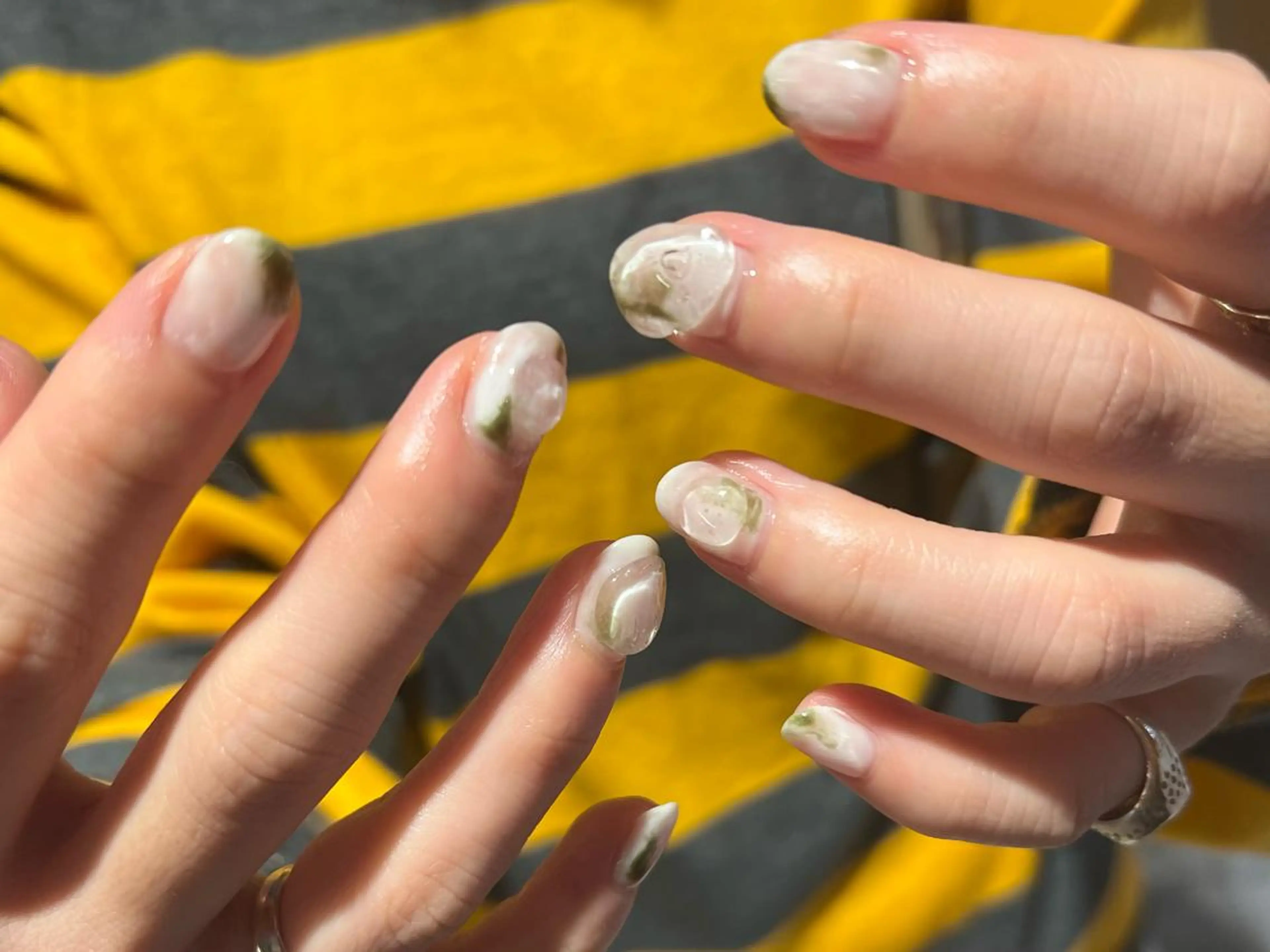 ネイル fumina 💚💛のネイルデザイン