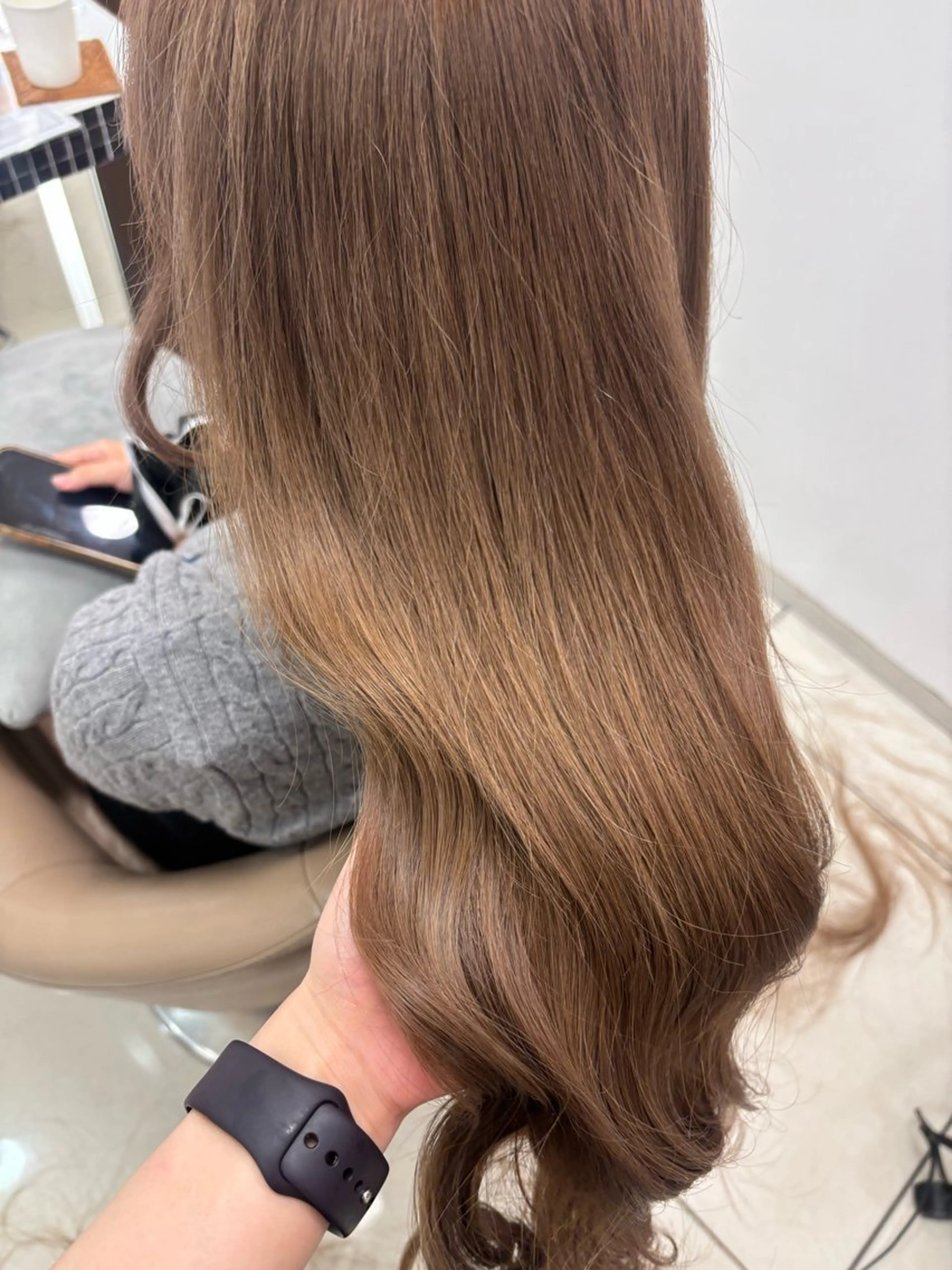 カラー ヘアカラー エクステ 中明度カラー指名No .1シールエクステのヘアスタイル