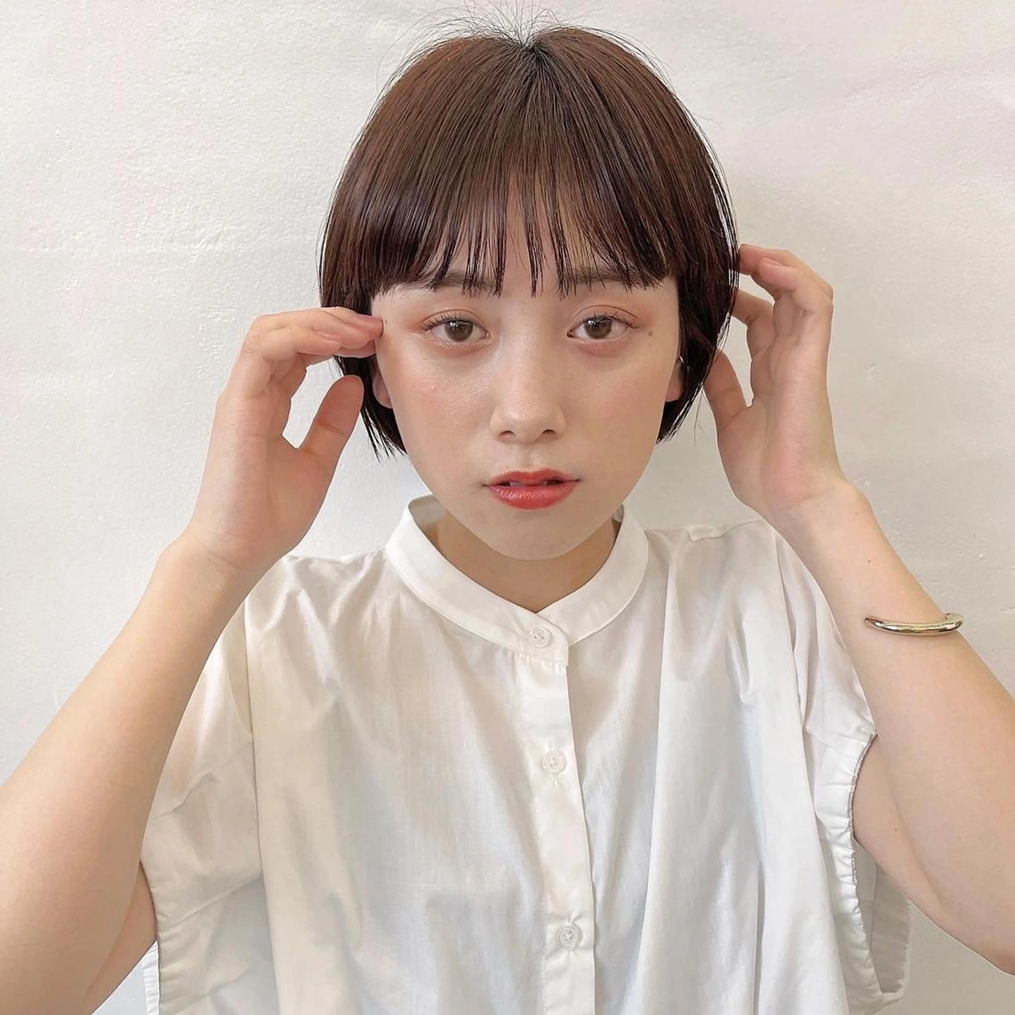 ショート カラー ブラウンカラー 透明感カラー 🌱ボブ/レイヤー/ ベージュ/あやみ✨のヘアスタイル