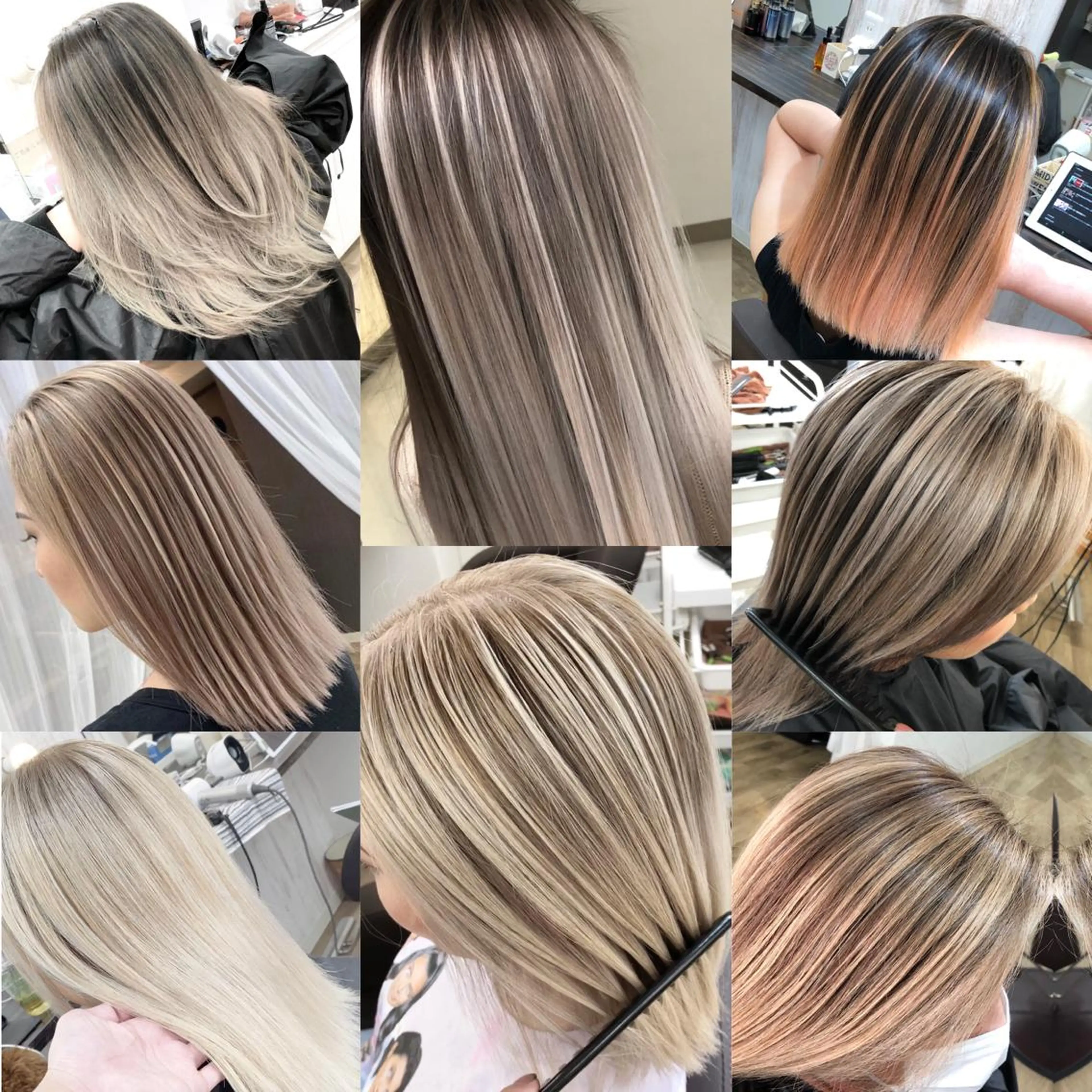 カラー バレイヤージュ ブリーチ ケアブリーチ グラデーションカラー ハイライトカラー ヘアカラー トリートメント エクステ プライベートサロン LyoN/RYOTAのヘアスタイル