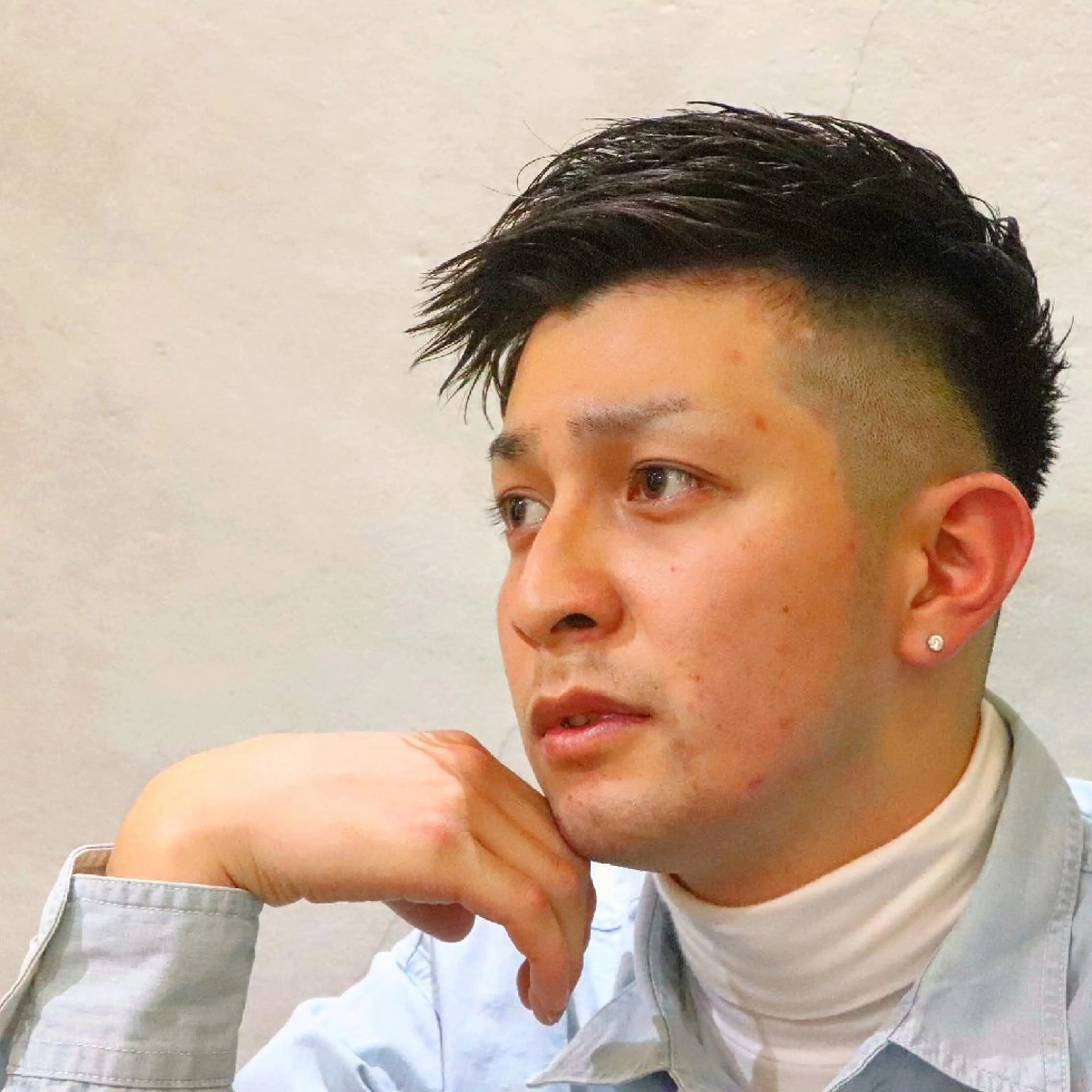 ショート メンズ フェードカット 刈り上げ 川端 智治のヘアスタイル