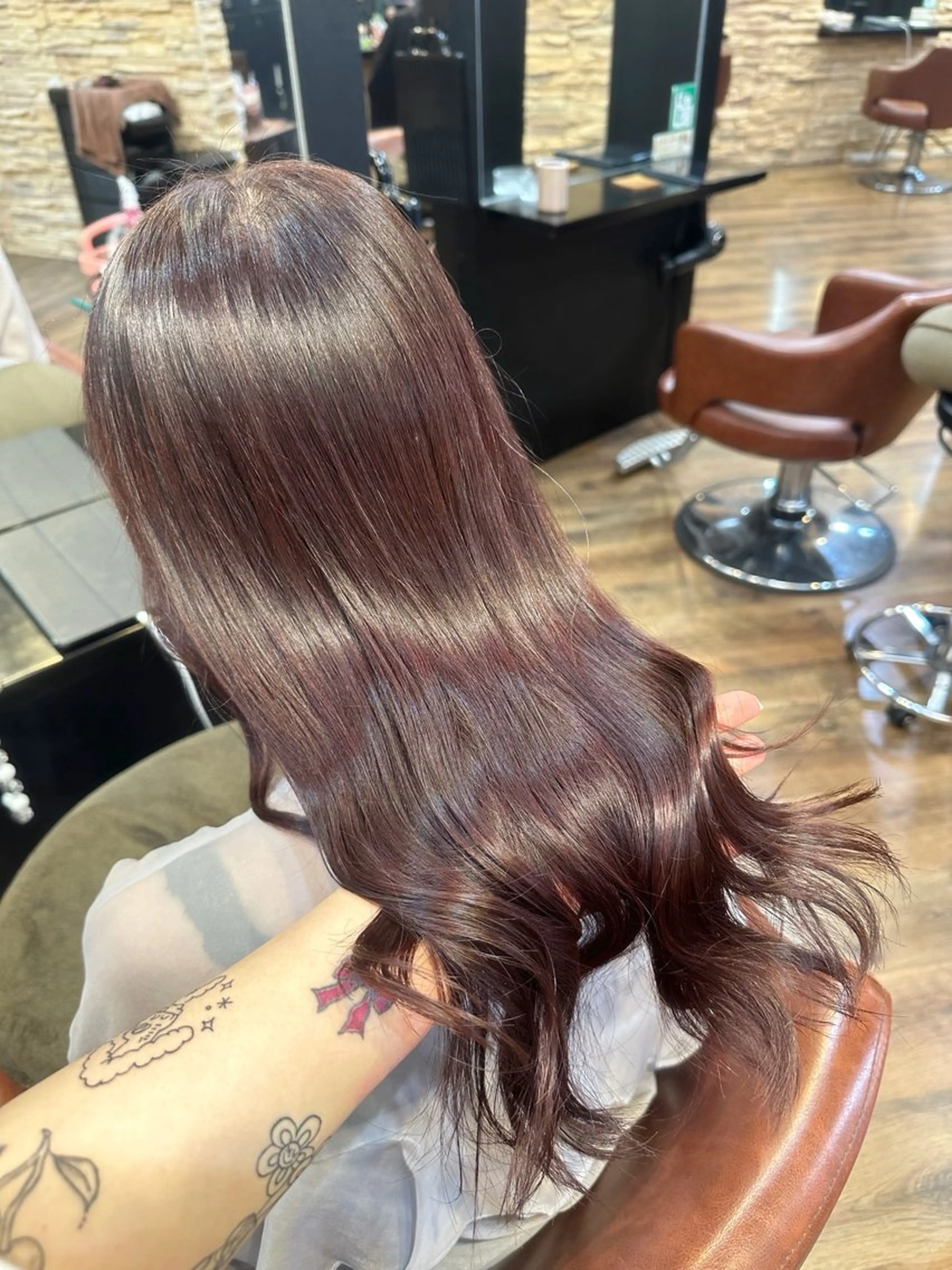 セミロング カラー SENA♡ 12月1日のみ募集のヘアスタイル