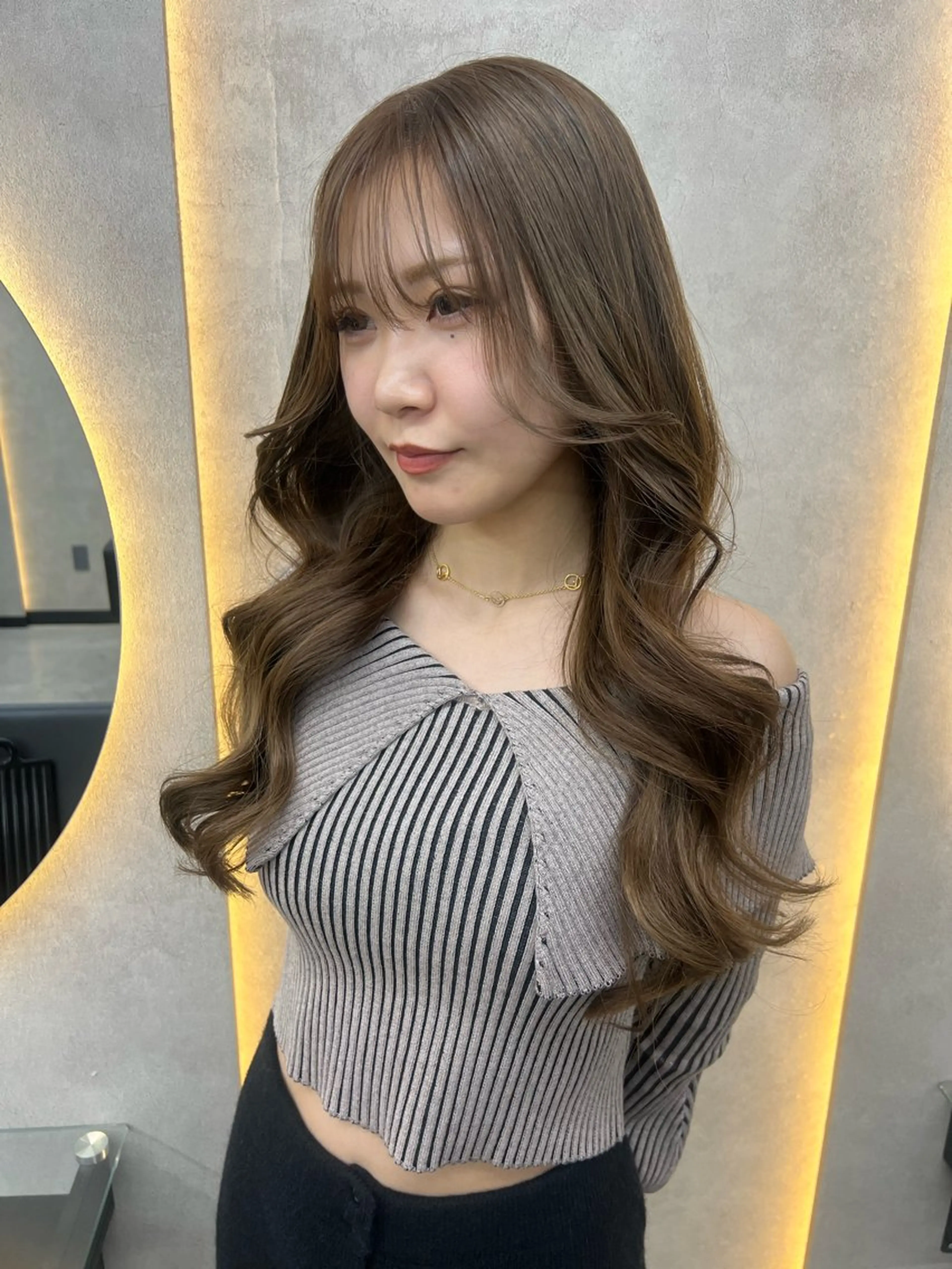セミロング ヘアカラー トリートメント 🧋ミルクティー 職人🧋のヘアスタイル