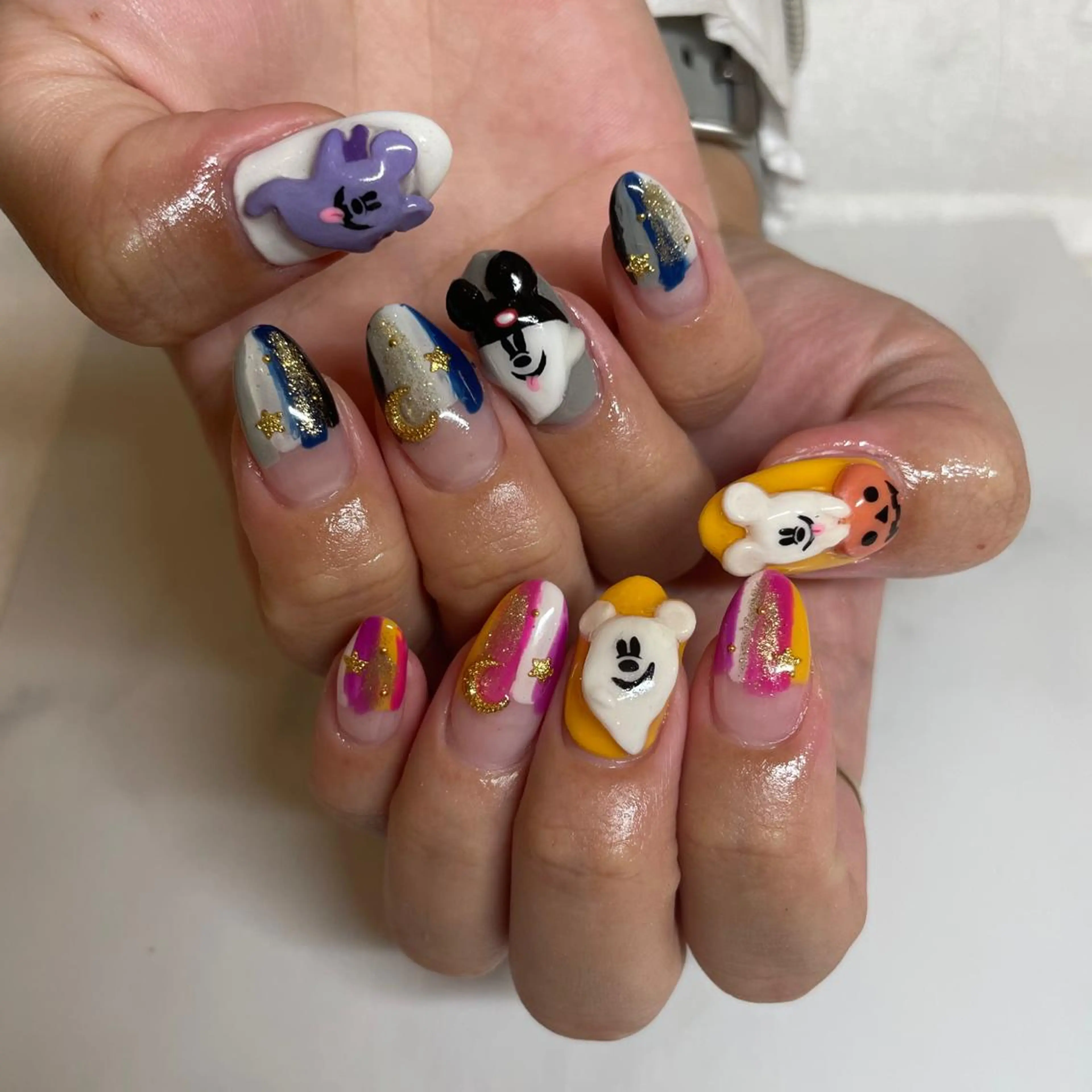 ネイル ハロウィン ハンドネイル フットネイル Nail salon LuaRのネイルデザイン