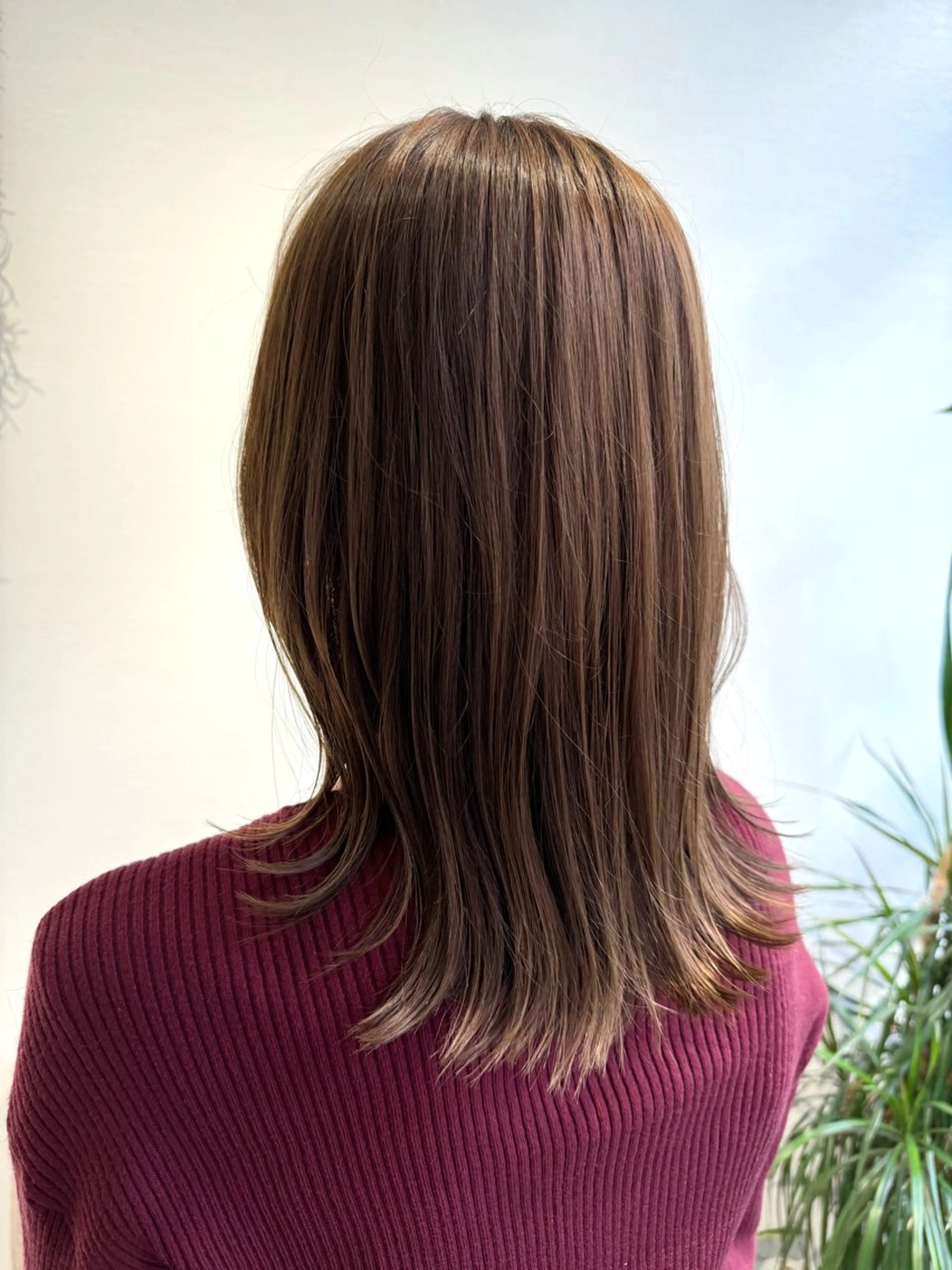 セミロング カラー ヘアアレンジ 透明感カラー イルミナカラー レイヤーカット カット ヘアカラー ショート×カラー 🦊堀米早紀【荻窪】のヘアスタイル