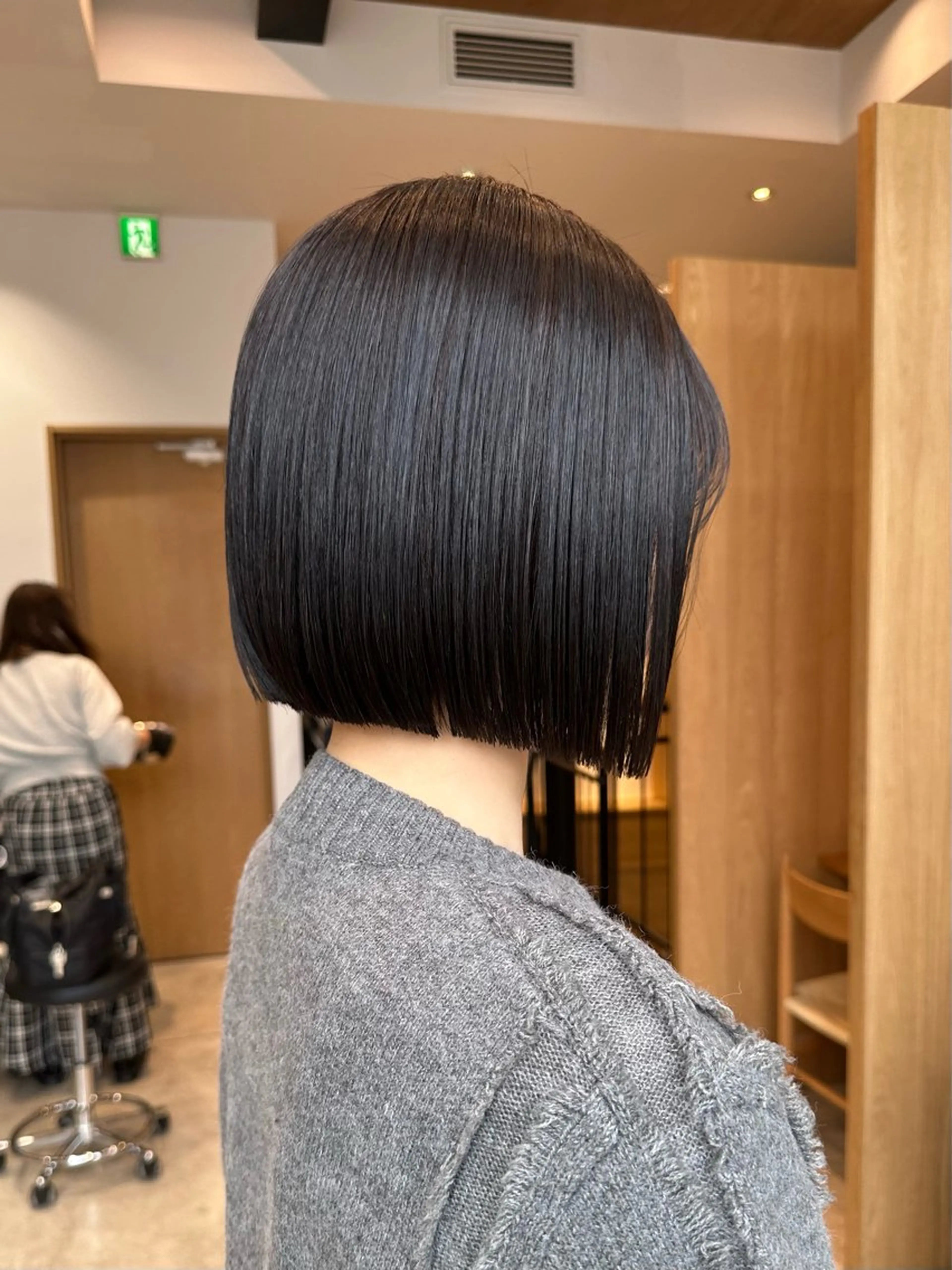 ショート カット 縮毛矯正 トリートメント GO TODAY原宿Lux所属・ボブ/暖色カラー/ 縮毛矯正/岸本恭明のヘアスタイル