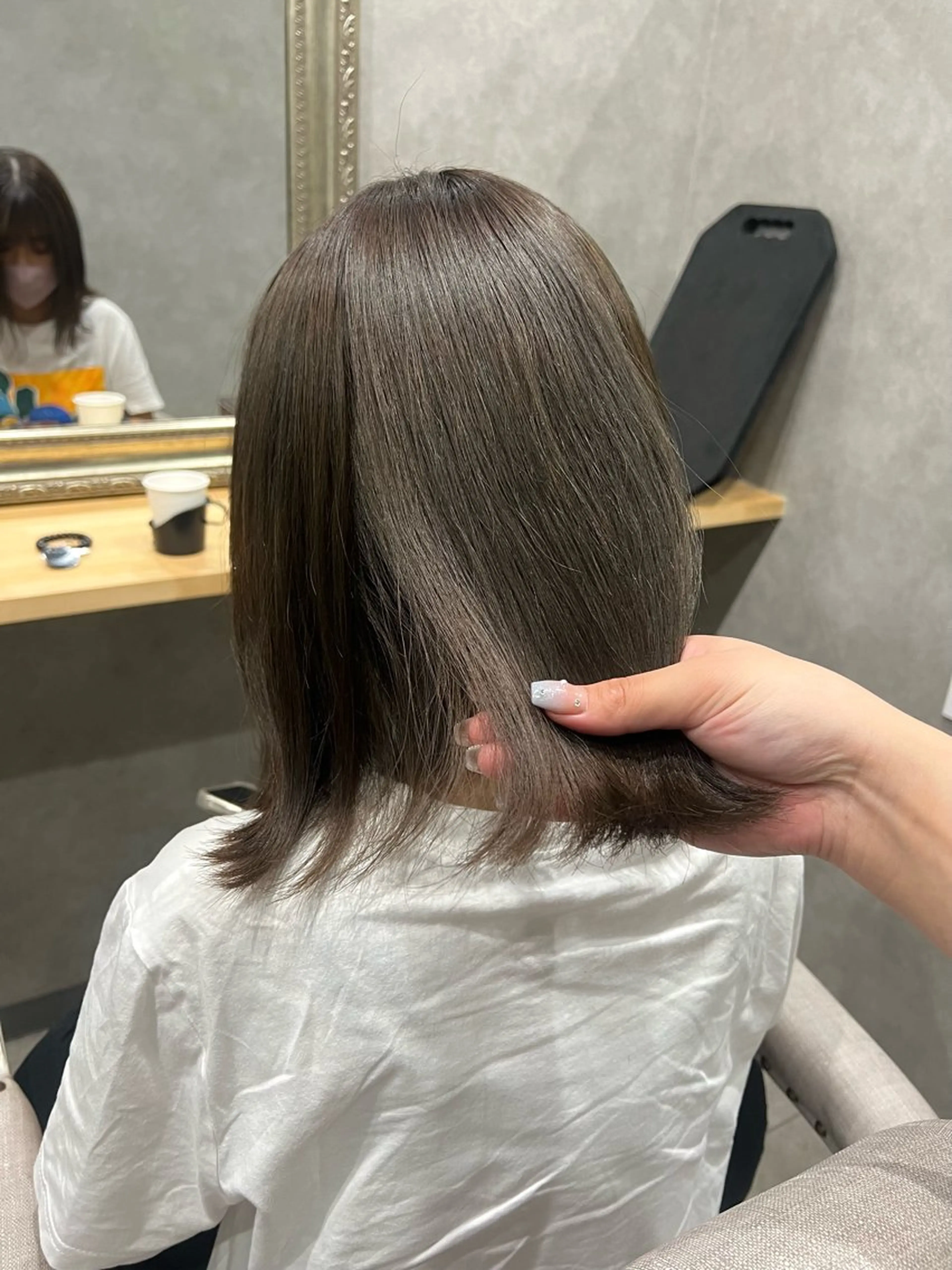 ミディアム カラー 透明感カラー グレージュ カット ヘアカラー トリートメント 🎀🕊RION 🩰のヘアスタイル