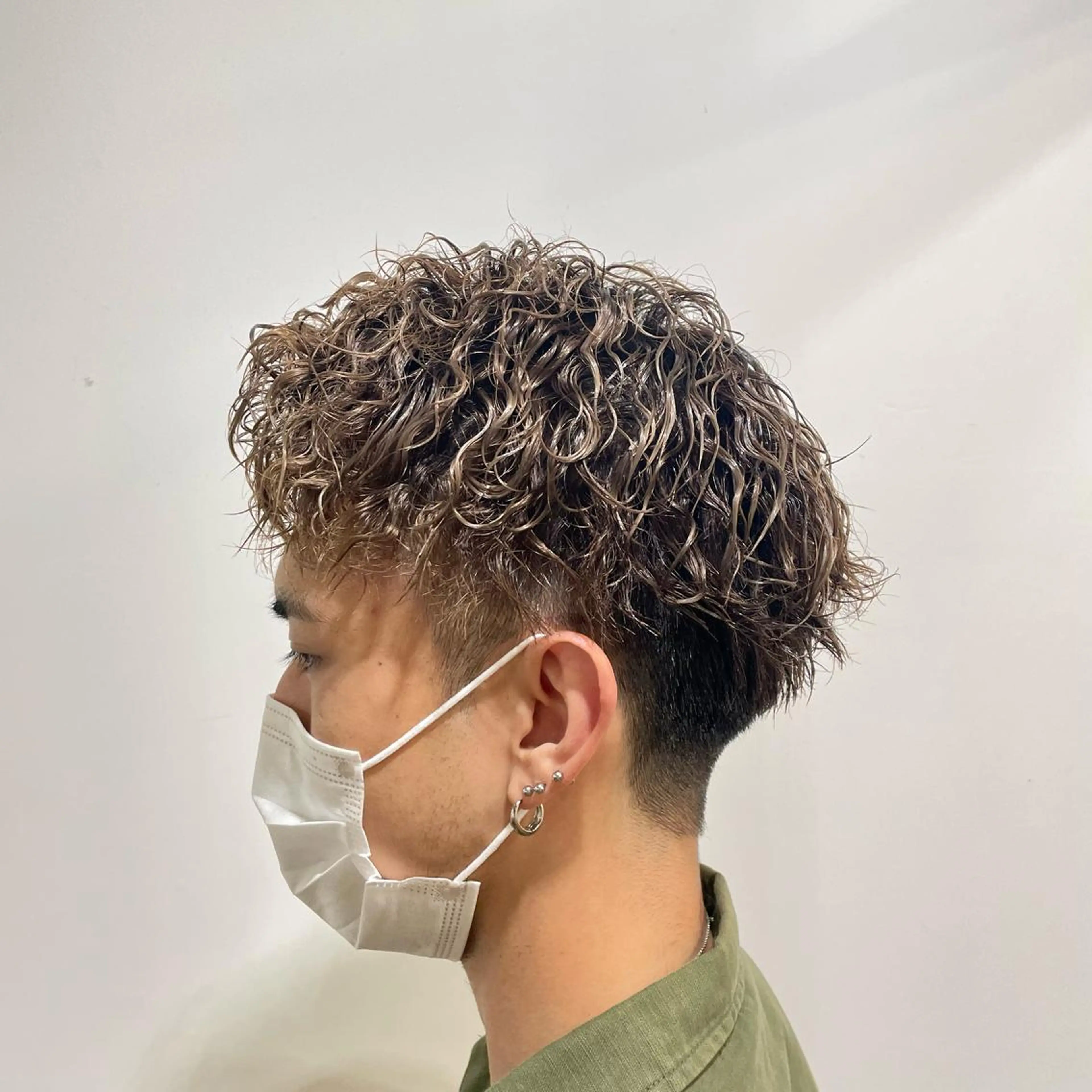 ショート パーマ メンズ カット パーマ トリートメント サトウ コウキのヘアスタイル