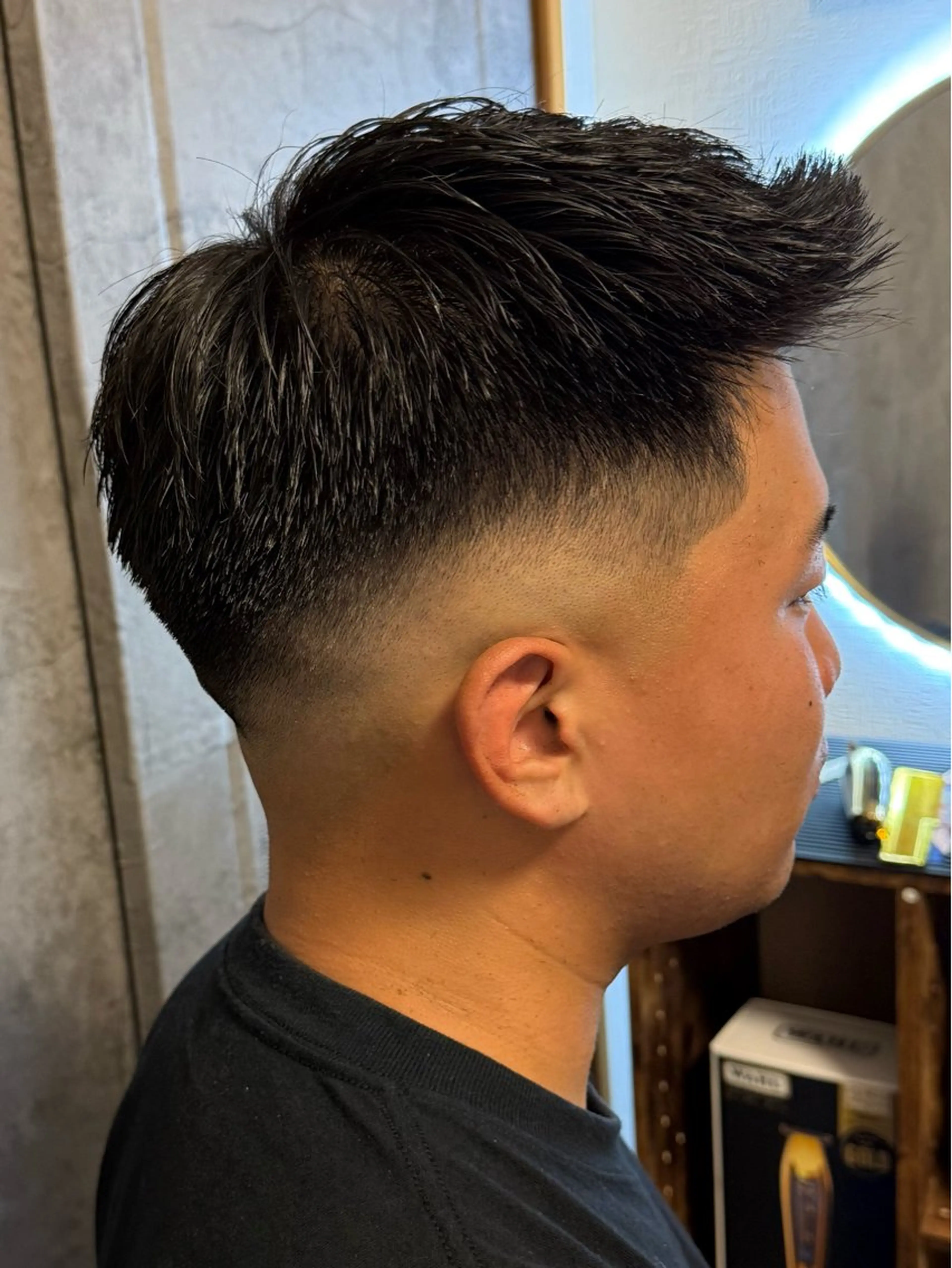 ショート メンズ フェードカット 永畑 亮太のヘアスタイル