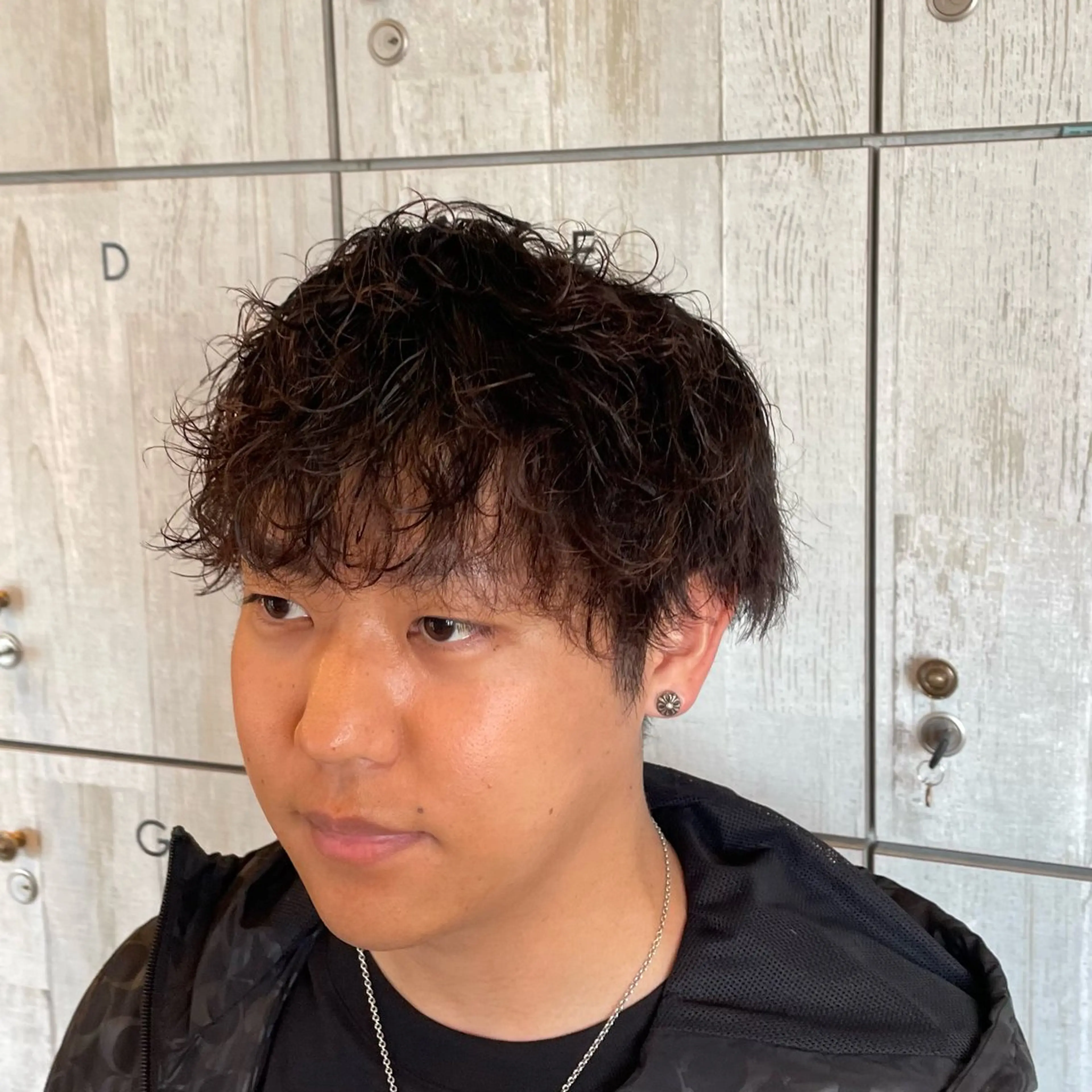 メンズ カット パーマ 夏向/ハイトーン /パーマのヘアスタイル