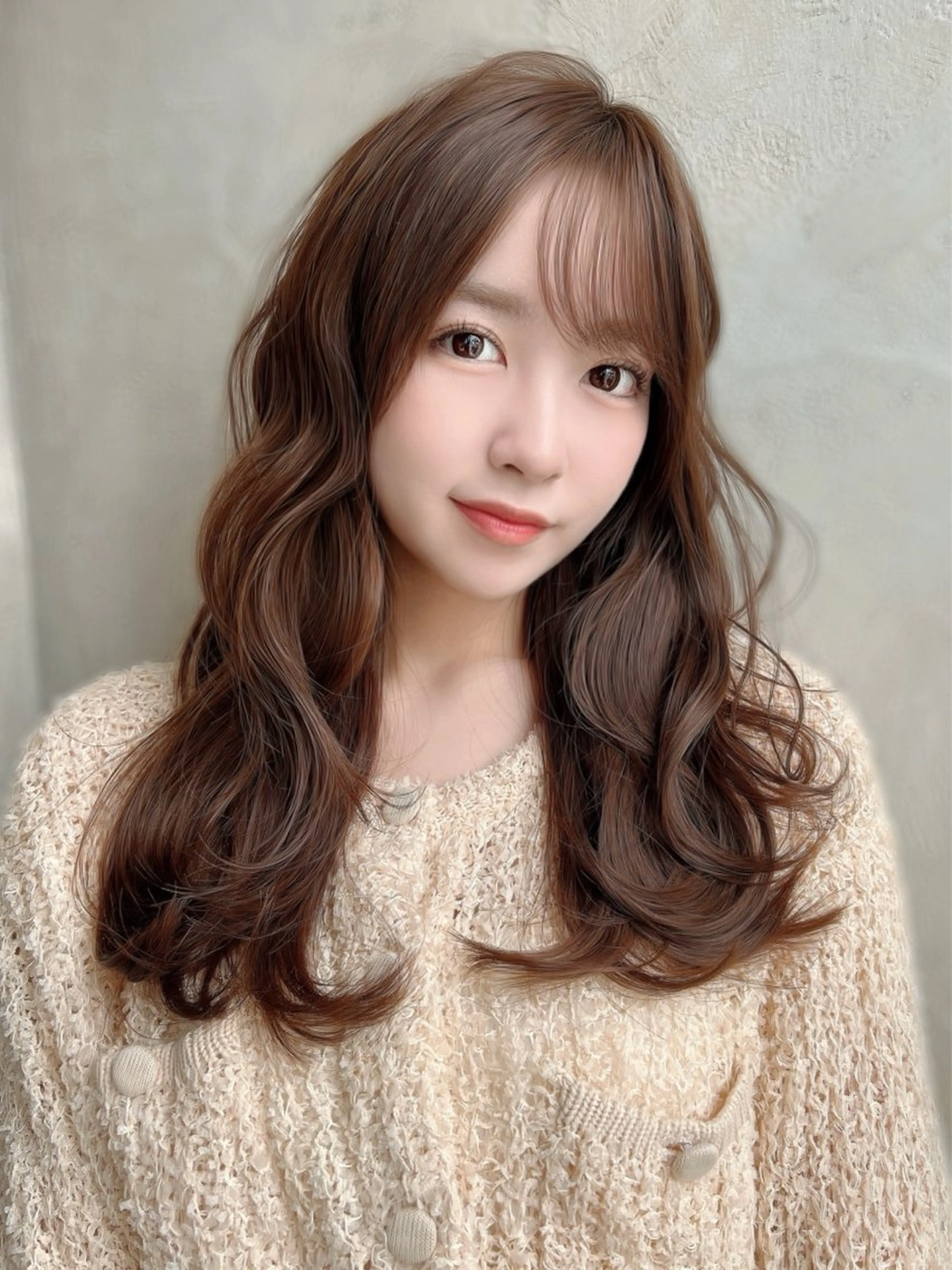 セミロング カラー カット ヘアカラー トリートメント 新宿✨レイヤーカット 韓国ヘア/坂本亜裟海のヘアスタイル