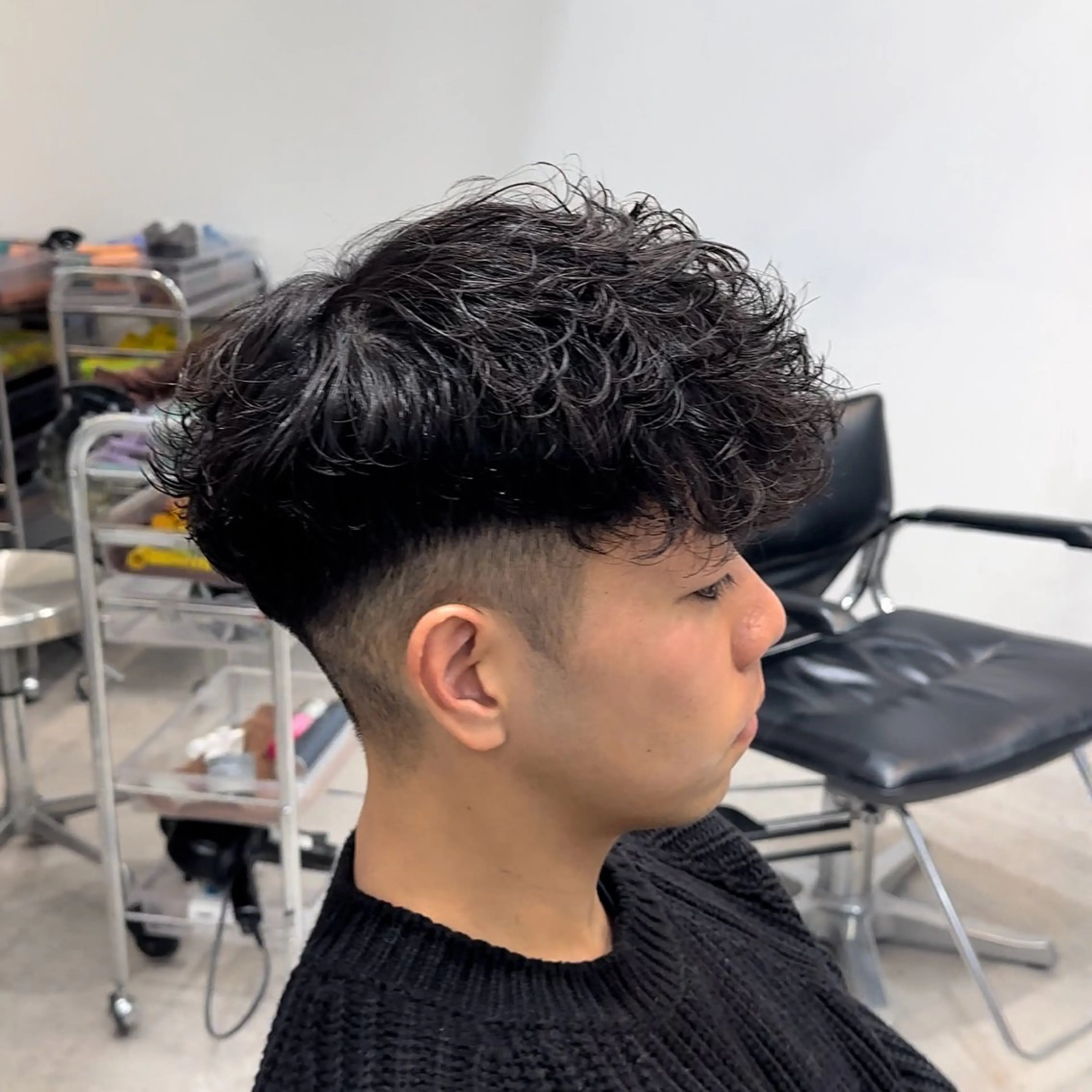 パーマ メンズ カット パーマ トリートメント 当日予約⭕️ fifth渋谷太田のヘアスタイル