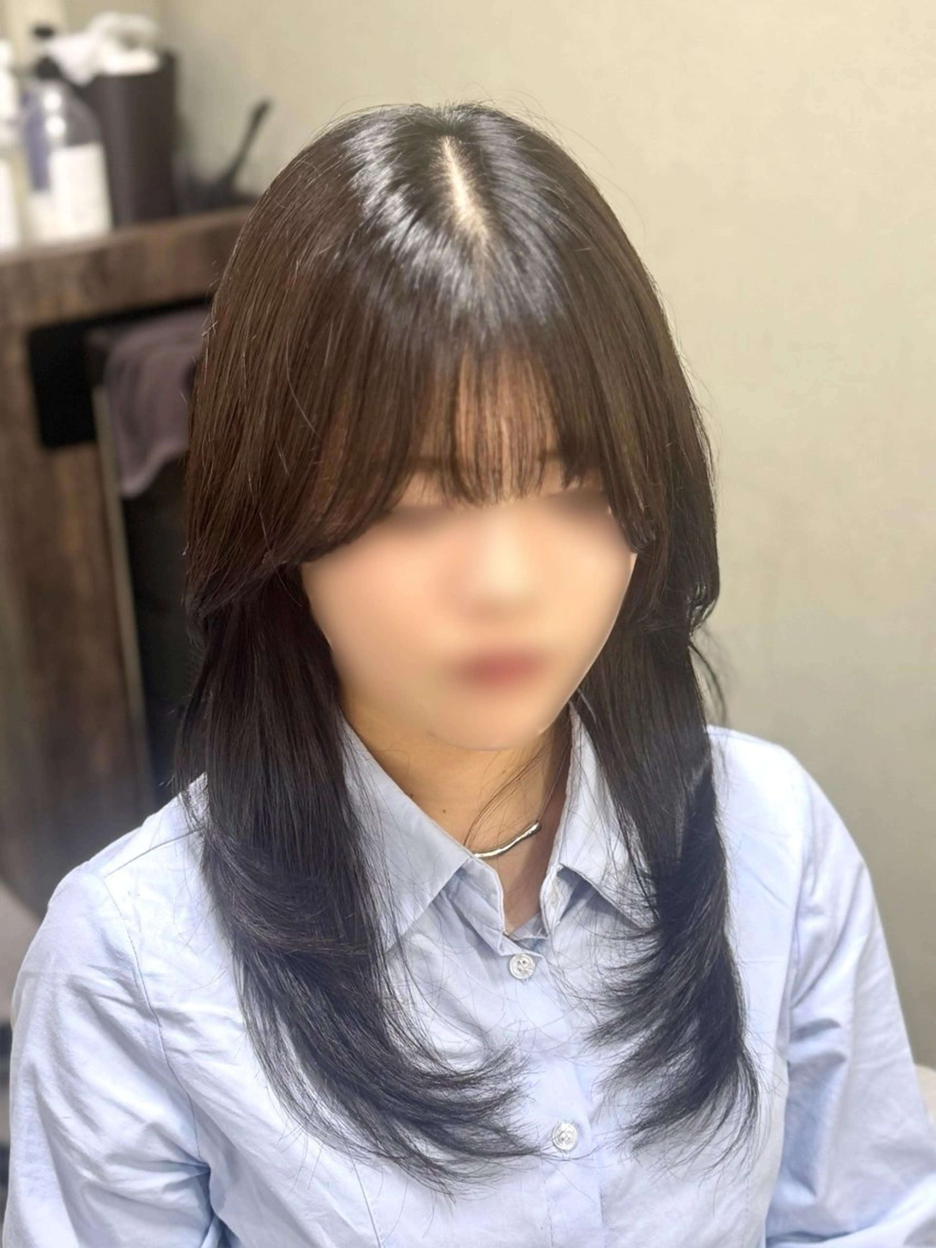 セミロング カット トリートメント 巻ける美髪矯正/ 韓国ヘア/yutaのヘアスタイル