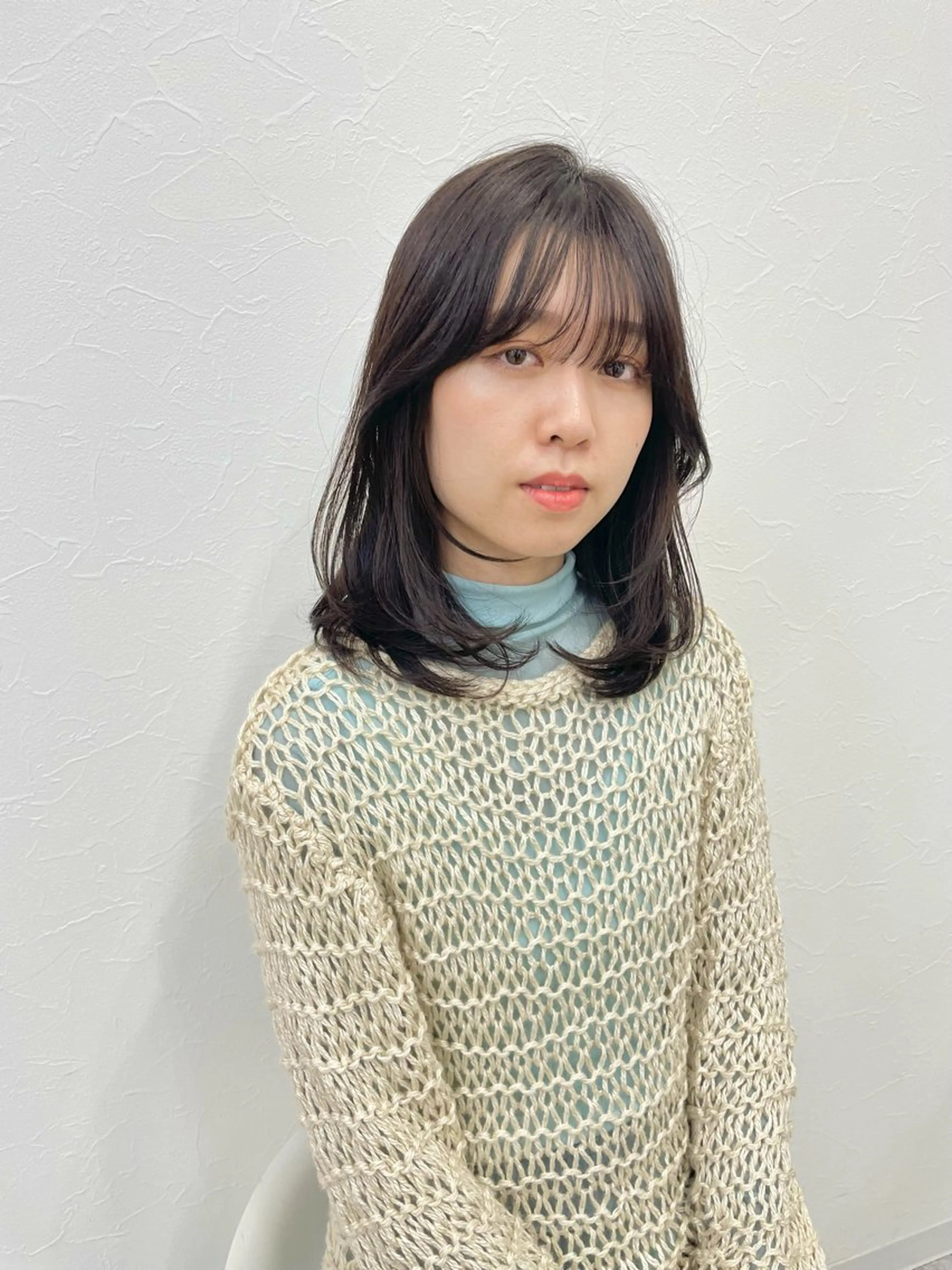 ミディアム カラー ヘアアレンジ カット ヘアカラー トリートメント JIEN 🌷 sakuraのヘアスタイル