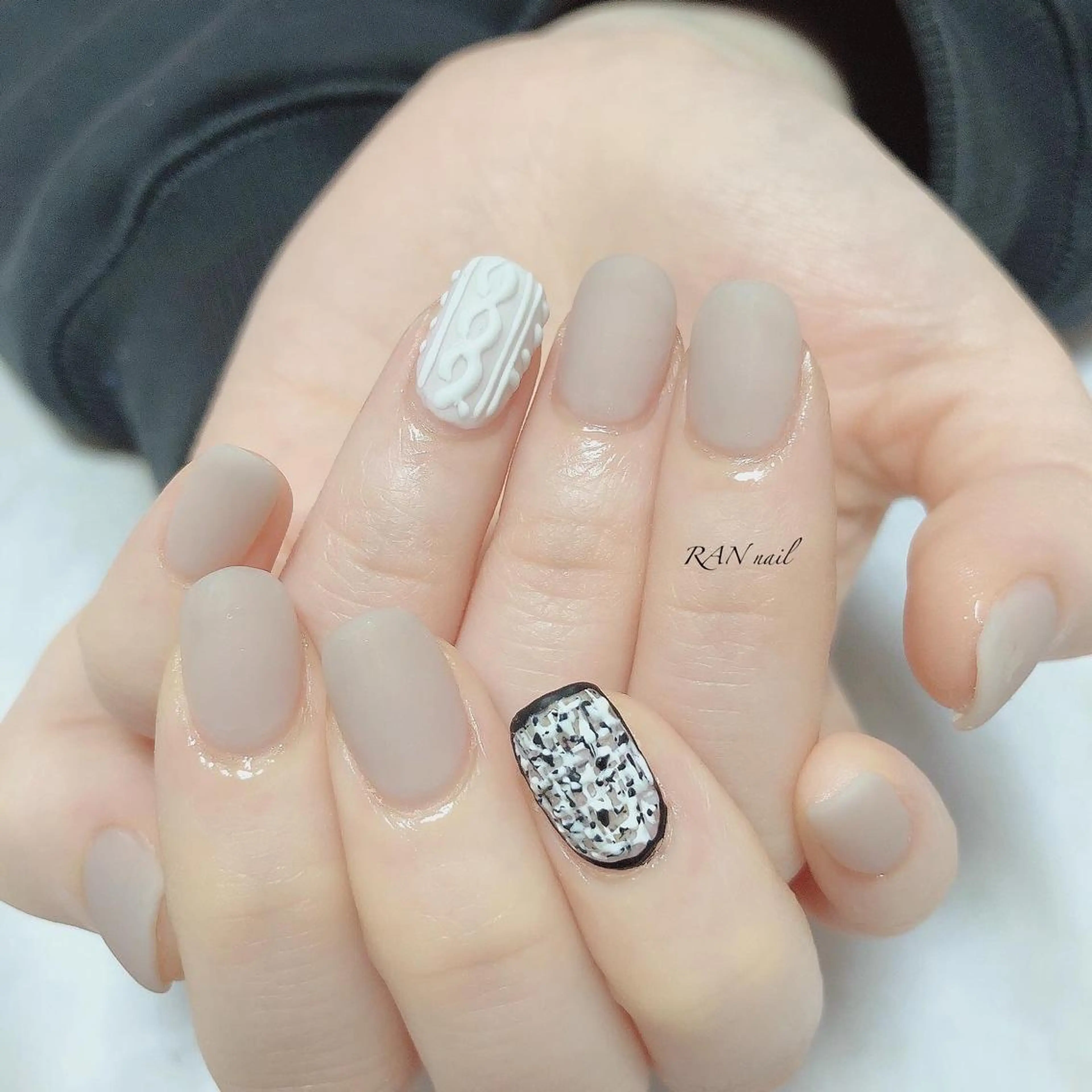 ネイル ブラウン ジェルネイル 卒業式 マットネイル オフィスネイル ハンドネイル フットネイル RAN nail 〜ランネイル〜所属・RAN nailのネイルデザイン
