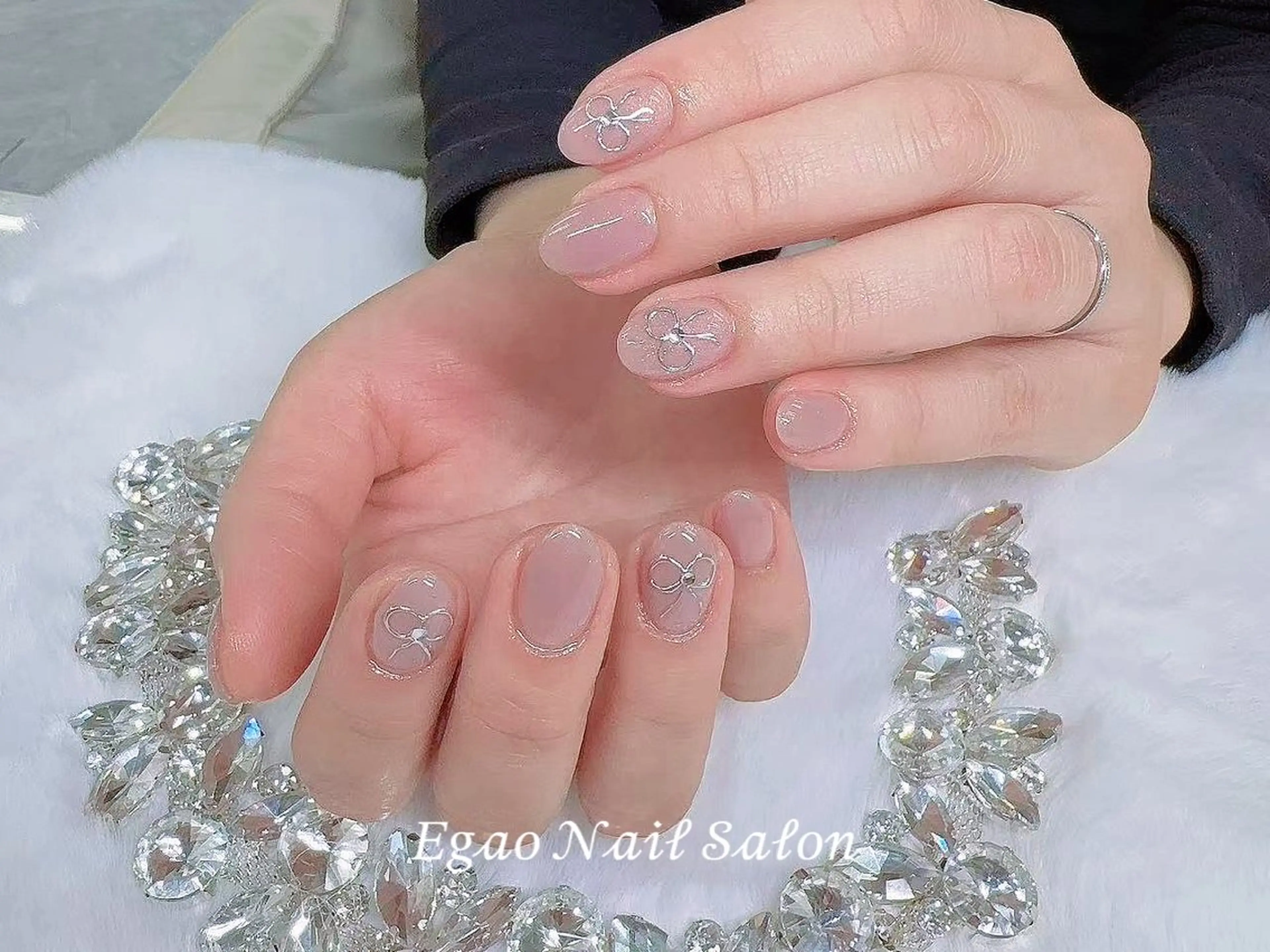 ネイル アートネイル フットネイル フレンチネイル ジェルネイル 持ち込み ハンドネイル Egao Nail Salonのネイルデザイン