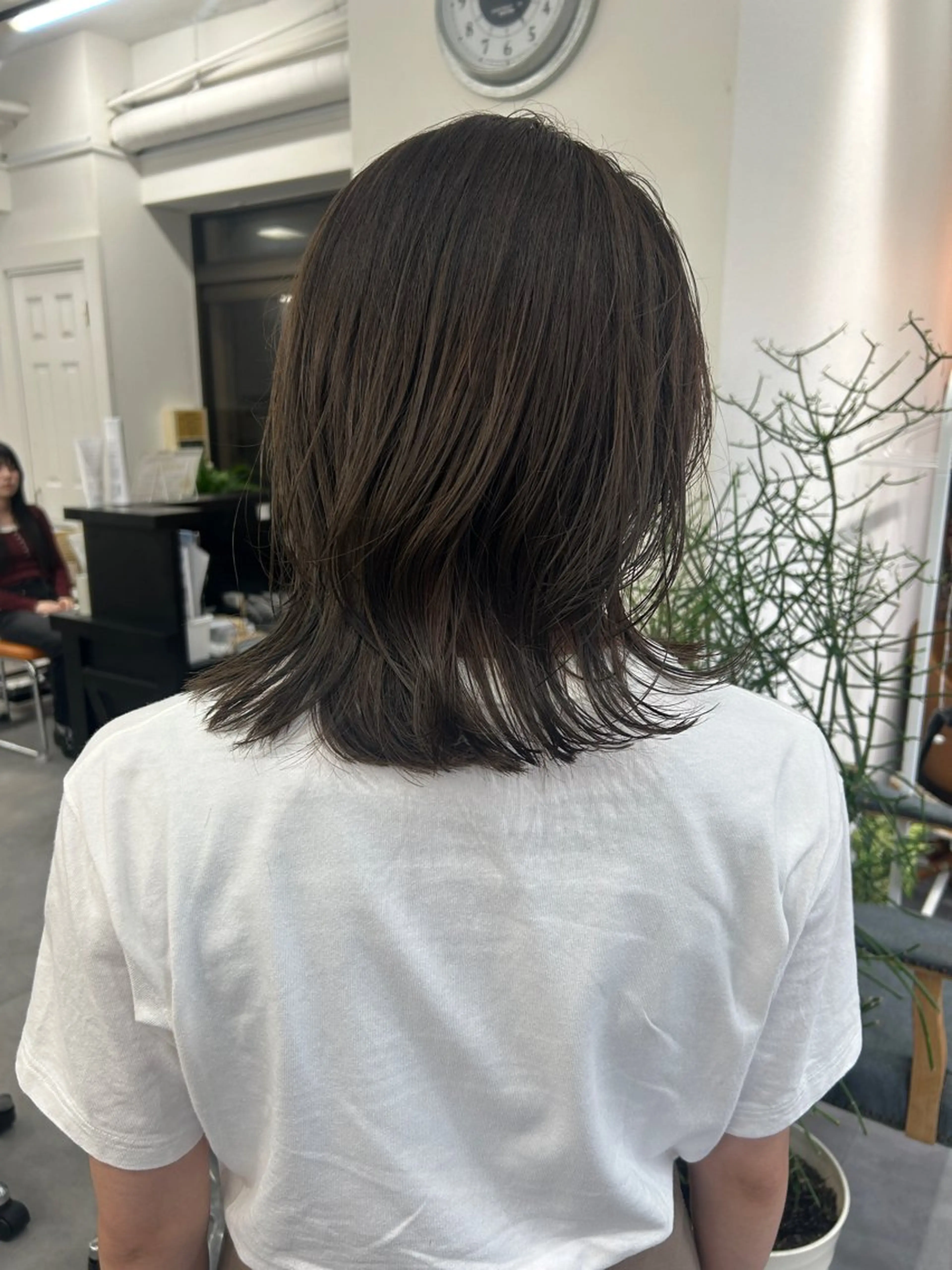 ミディアム カラー カット ヘアカラー トリートメント ボブ/透明感カラー /サナ🌼のヘアスタイル