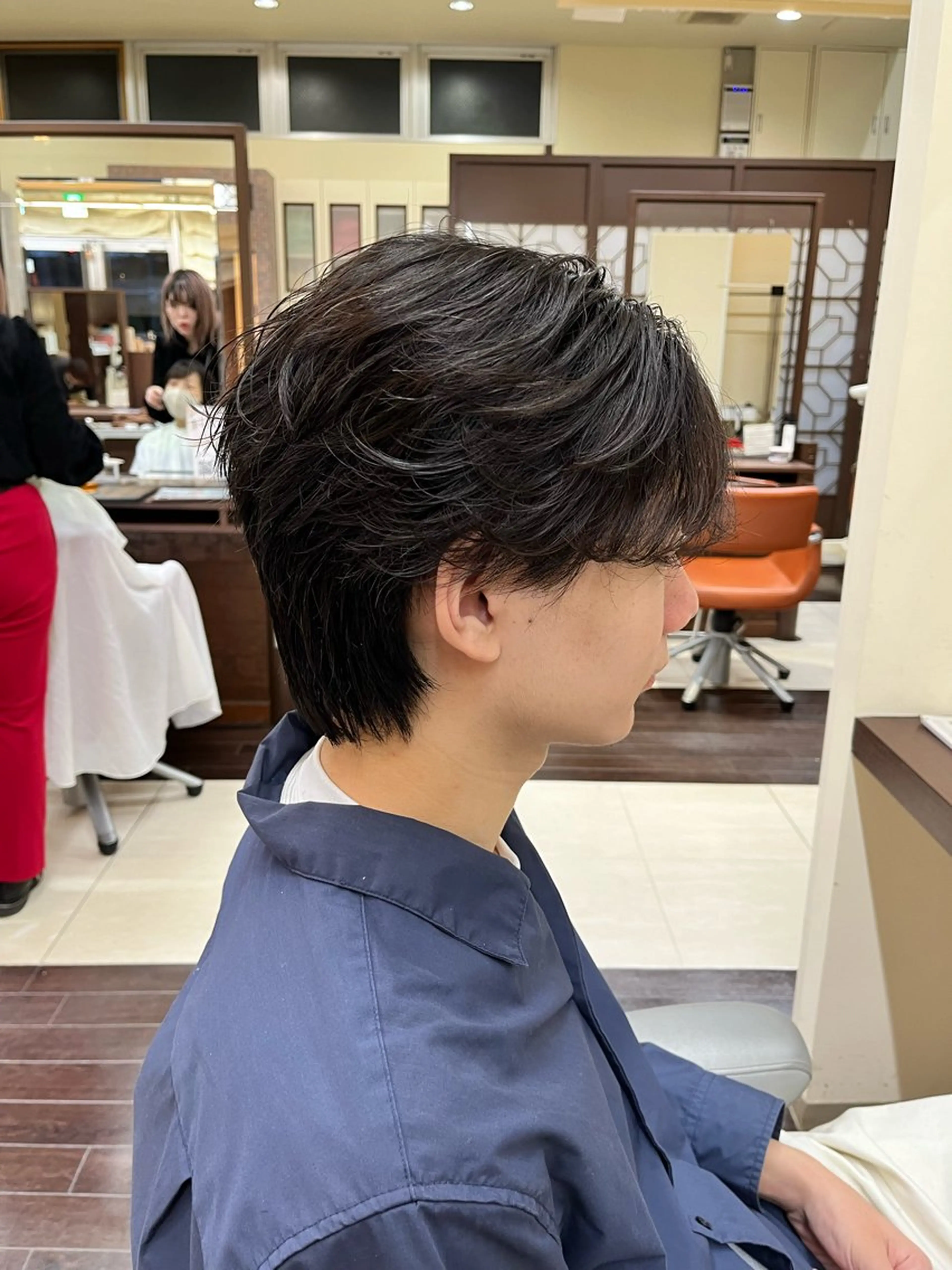 ショート パーマ メンズ フェザーパーマ メンズパーマ カット パーマ ヘアセット AROH  men's cut&men's perm 船橋店所属・🧊メンズ特化🧊 高木航希のヘアスタイル