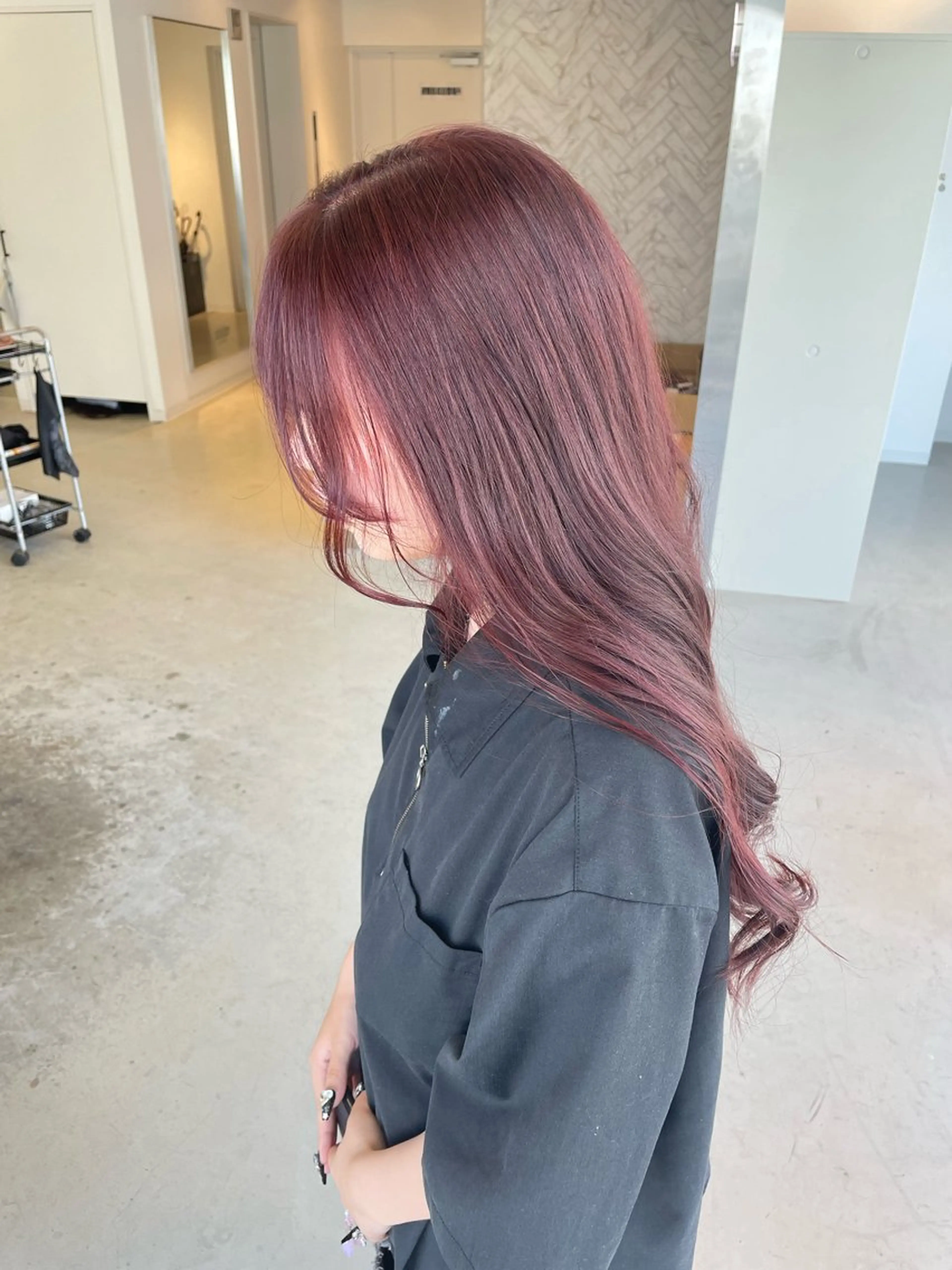 セミロング カット ヘアカラー トリートメント ヘアセット 🎗井上 竜 ブリーチ指名No.1のヘアスタイル