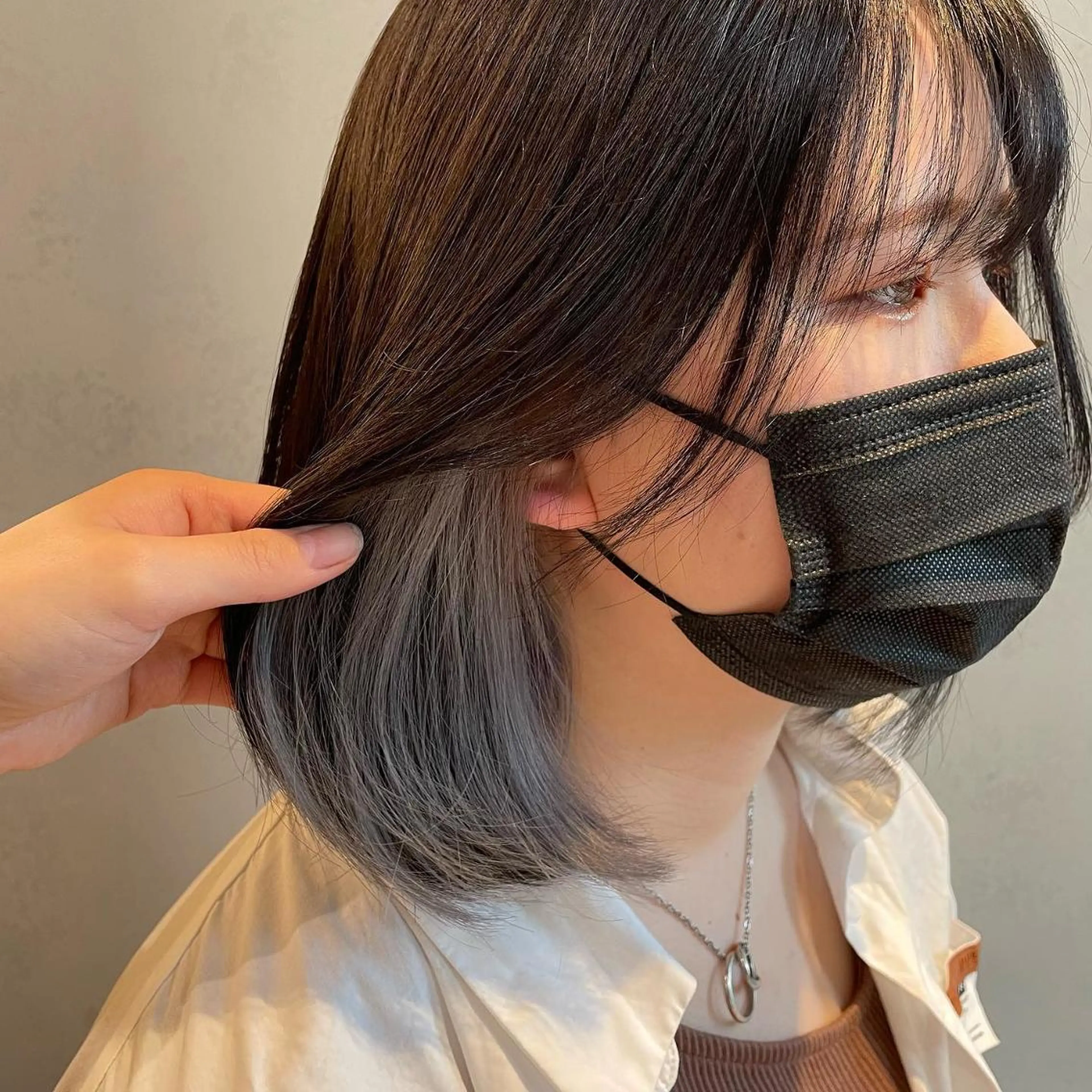 カラー ヘアアレンジ ブリーチ 透明感カラー ブリーチなしカラー 𝙢𝙞𝙮𝙪🎀 girly hairのヘアスタイル